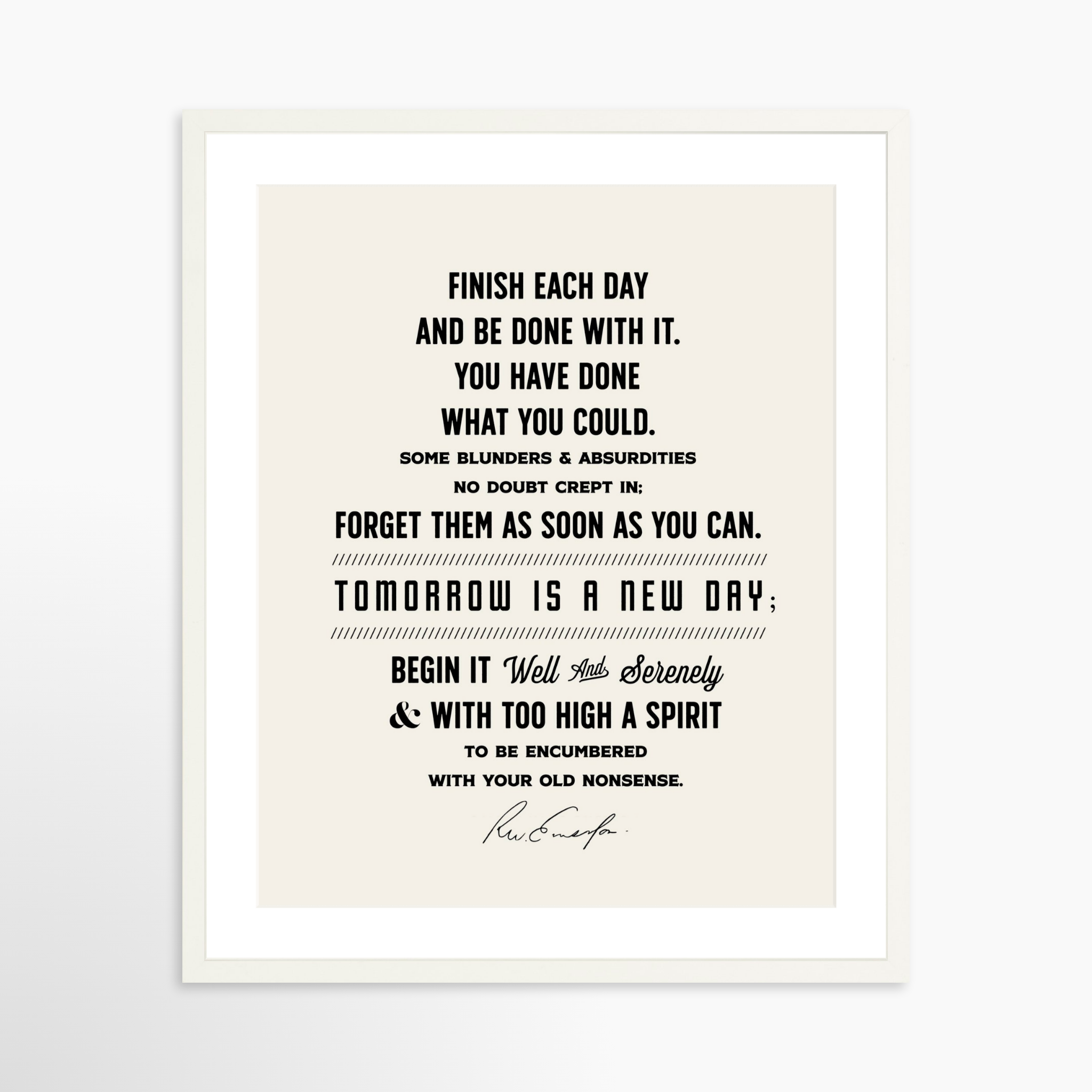 20x25 / White Frame + White Mat