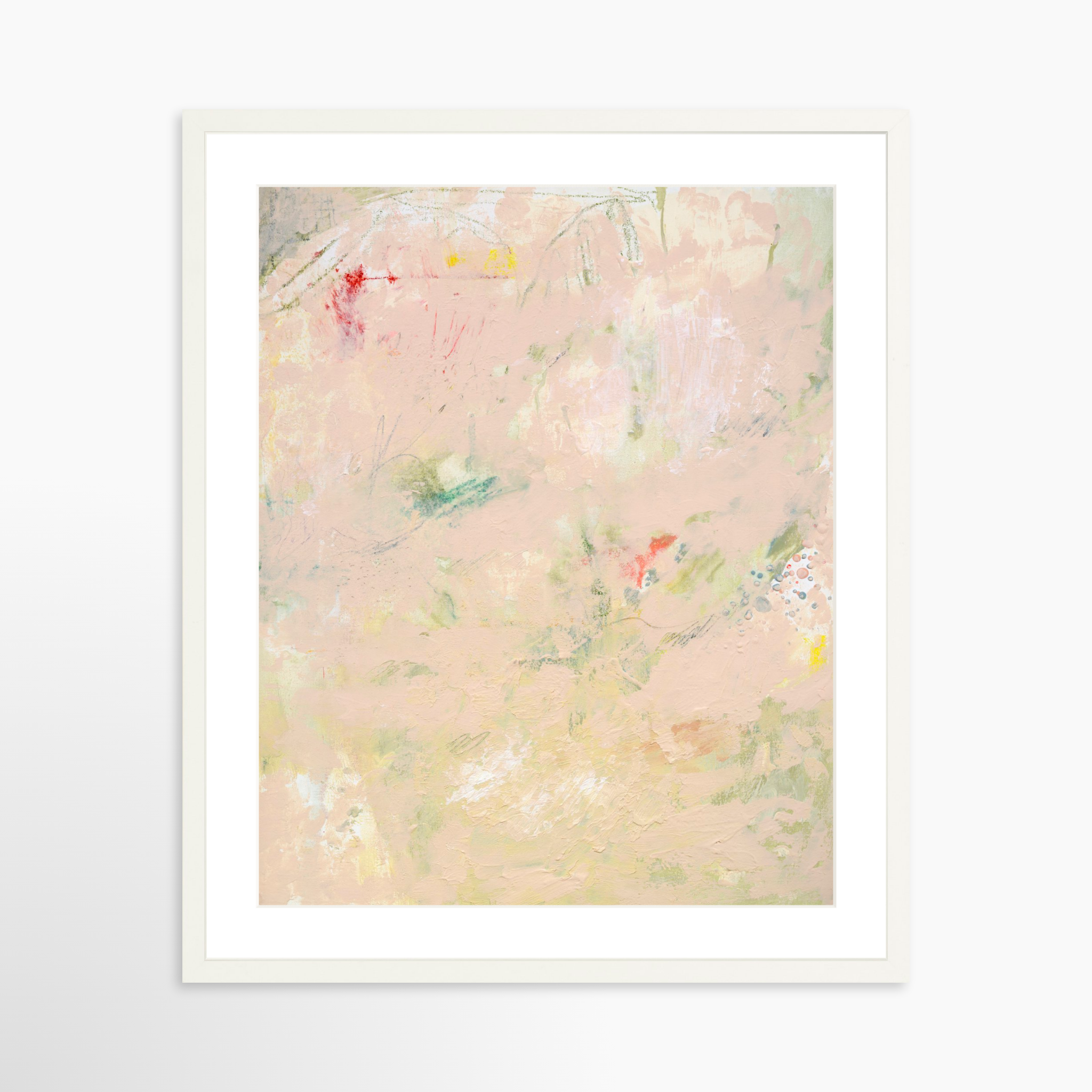 20x25 / White Frame + White Mat