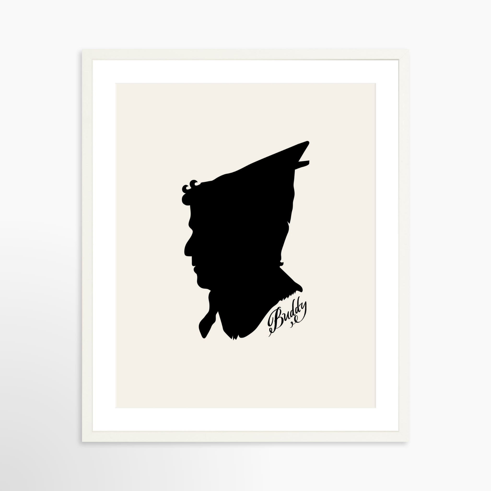 20x25 / White Frame + White Mat