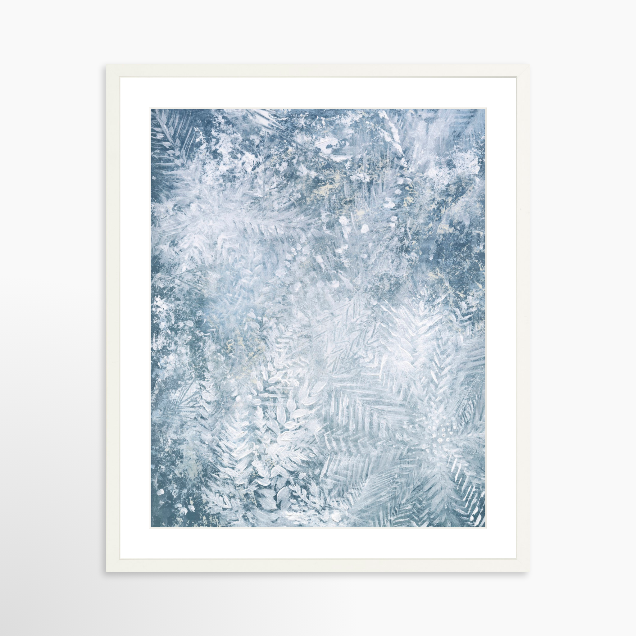 20x25 / White Frame + White Mat