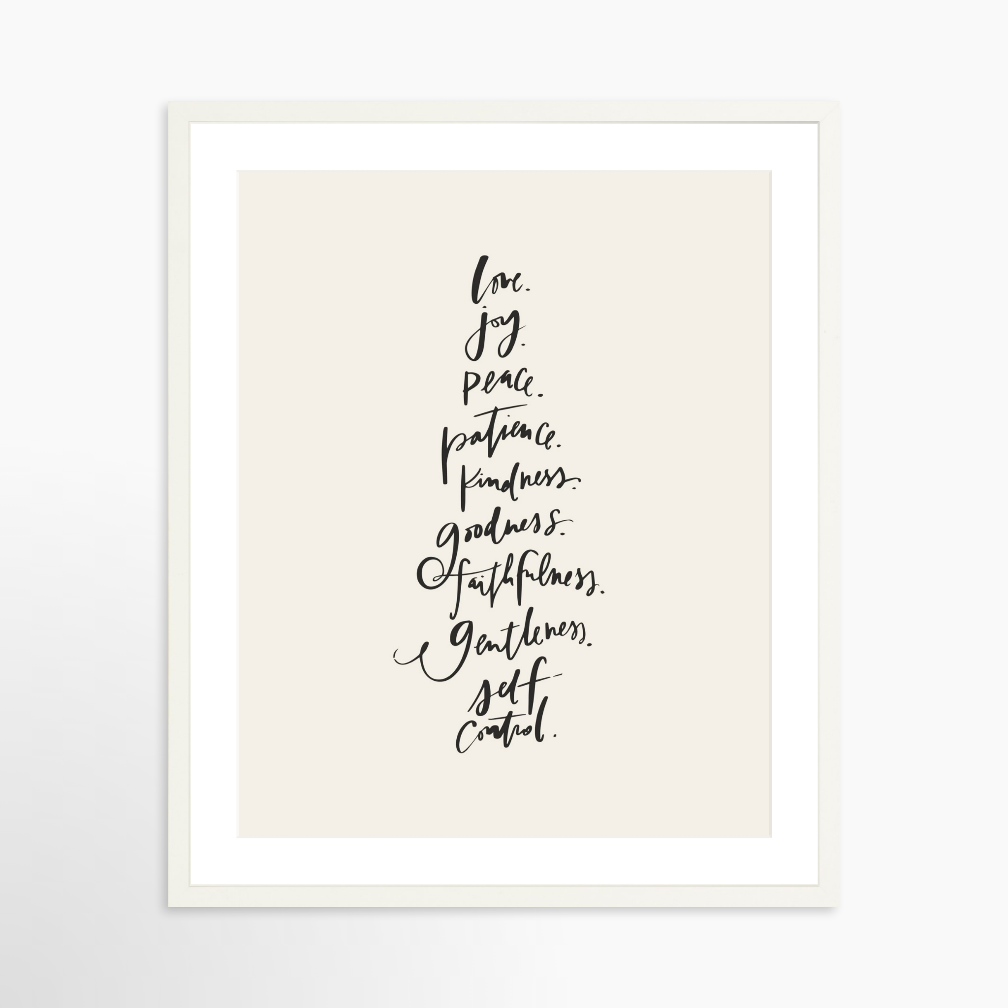 20x25 / White Frame + White Mat