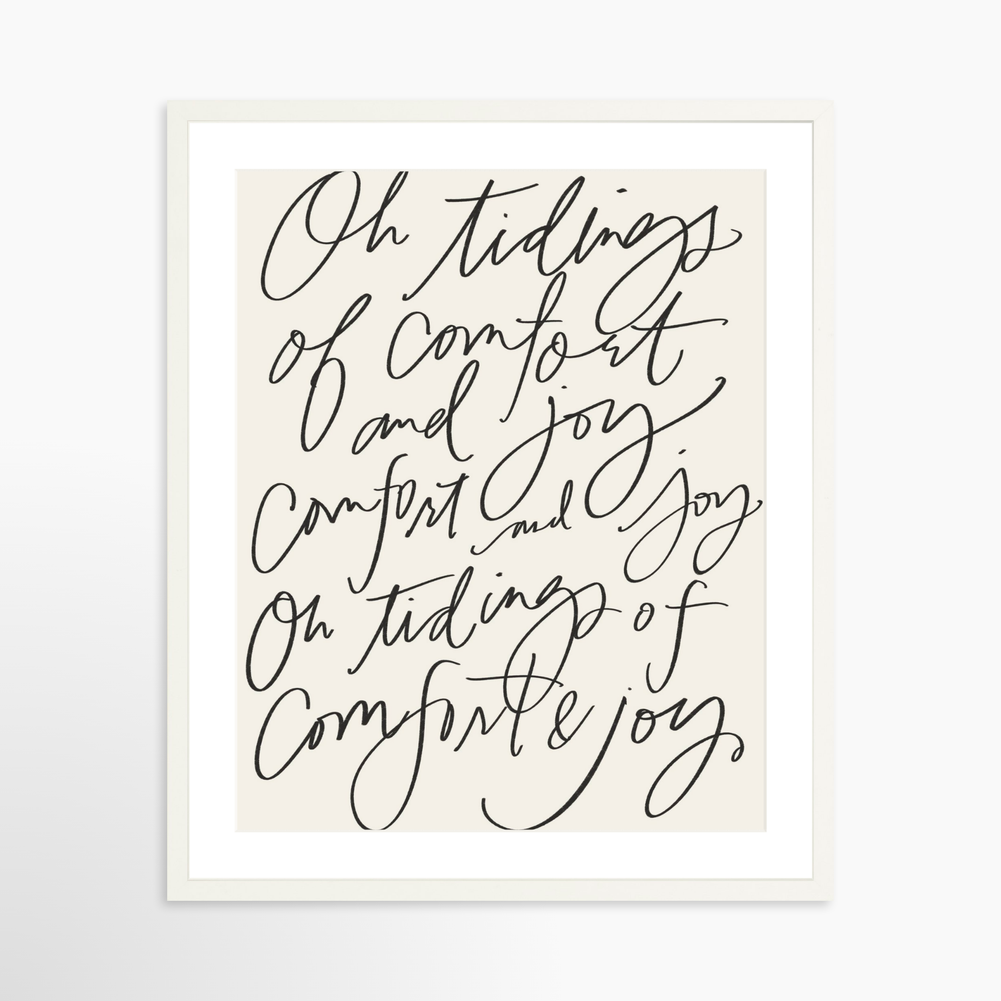 20x25 / White Frame + White Mat