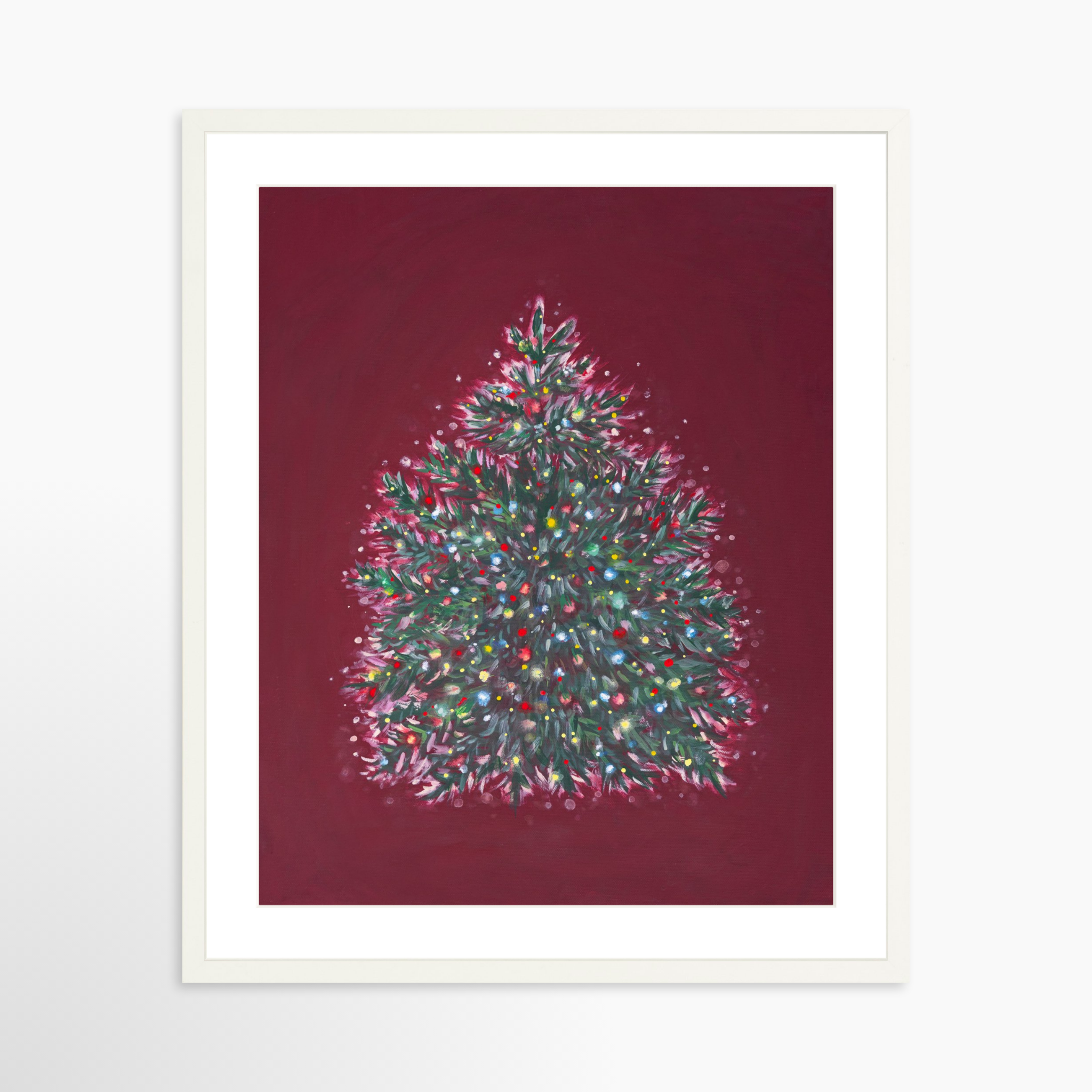 20x25 / White Frame + White Mat