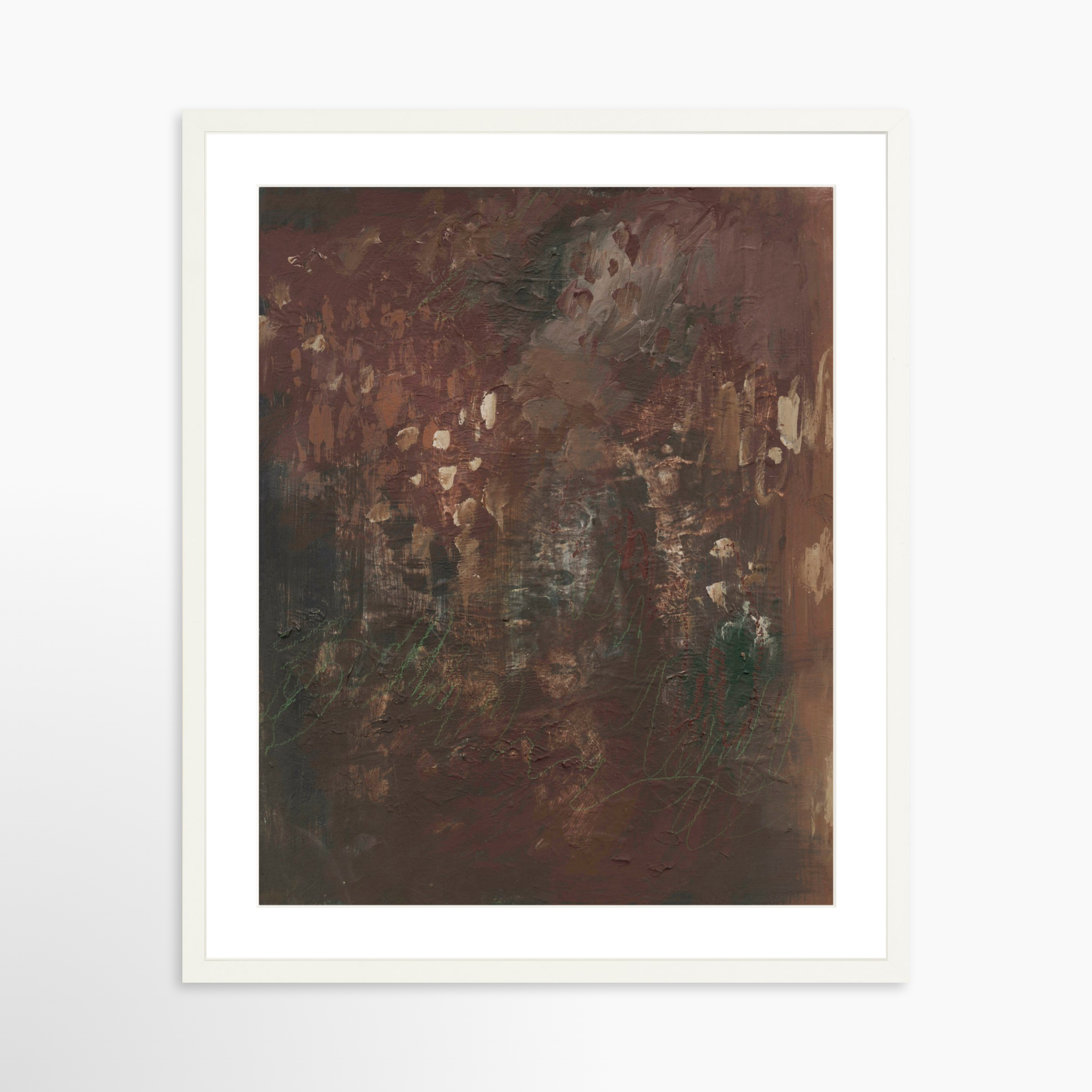 20x25 / White Frame + White Mat