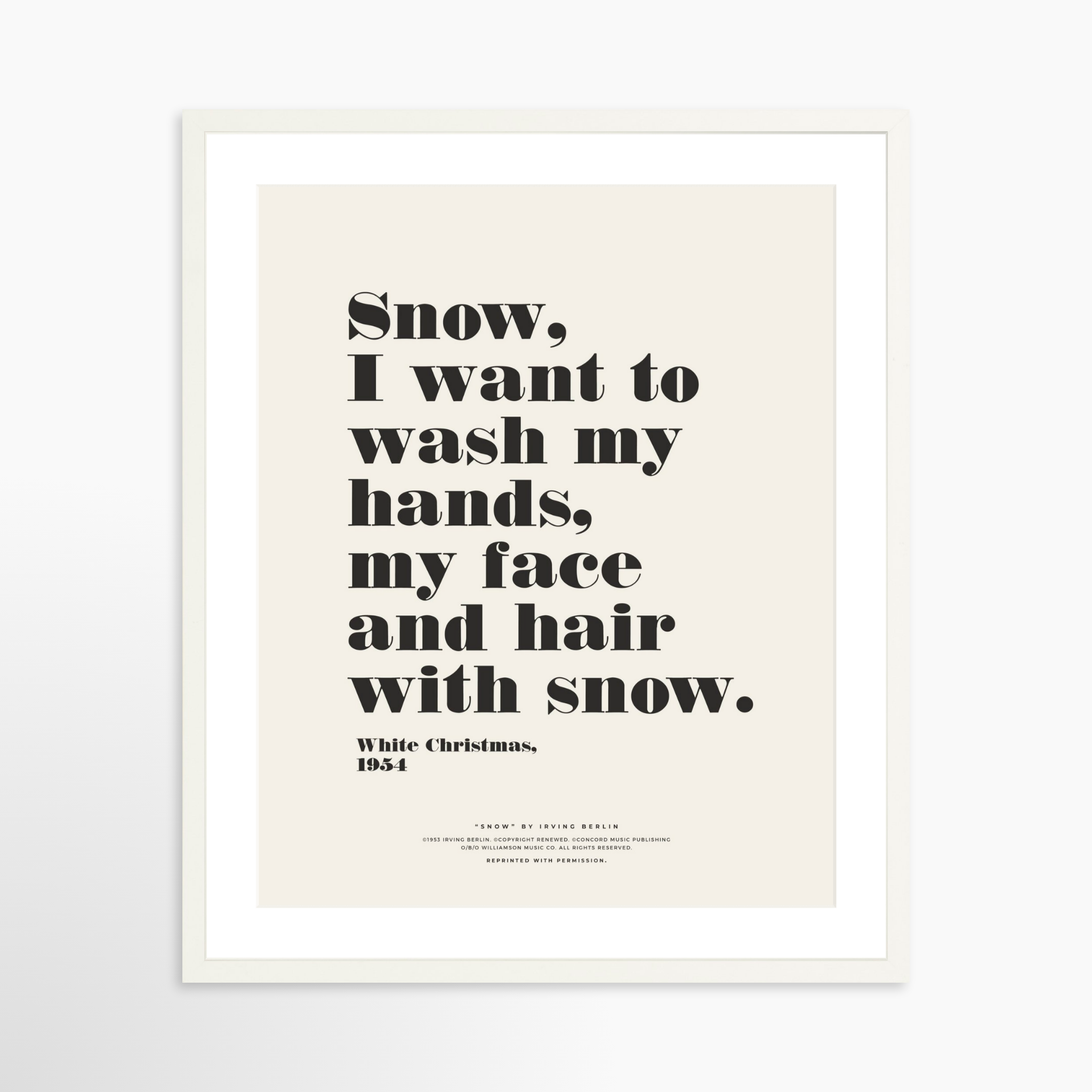 20x25 / White Frame + White Mat