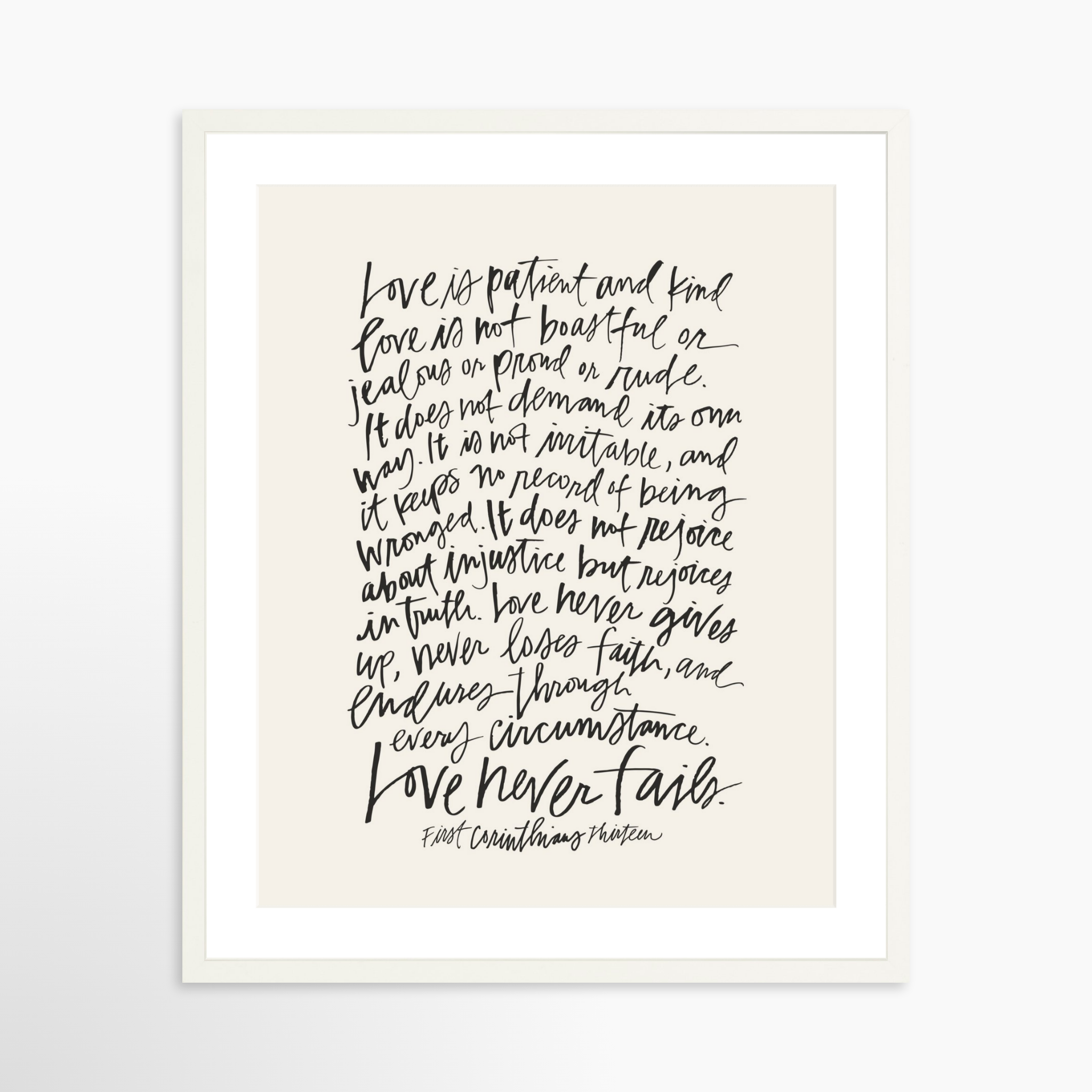 20x25 / White Frame + White Mat