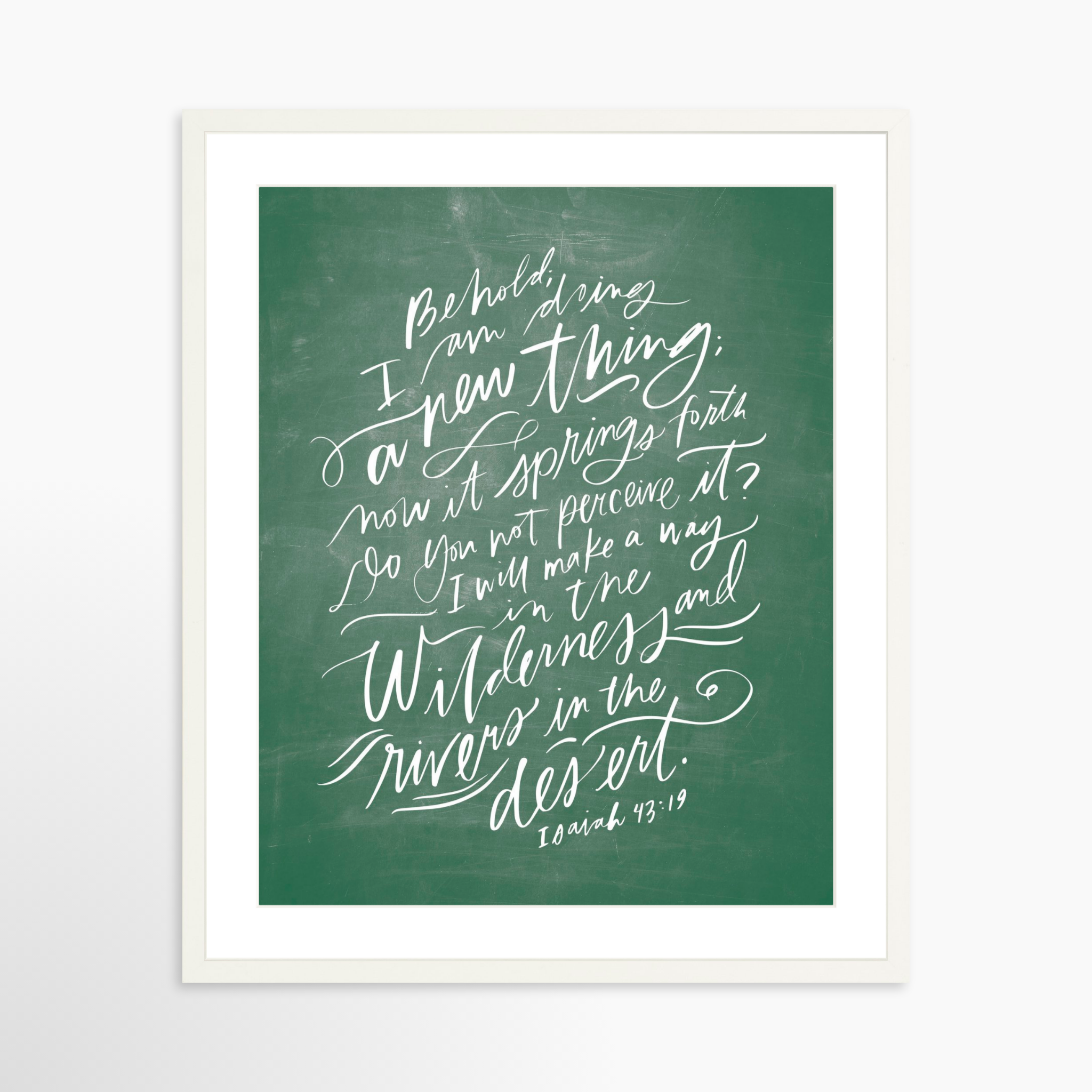 20x25 / White Frame + White Mat