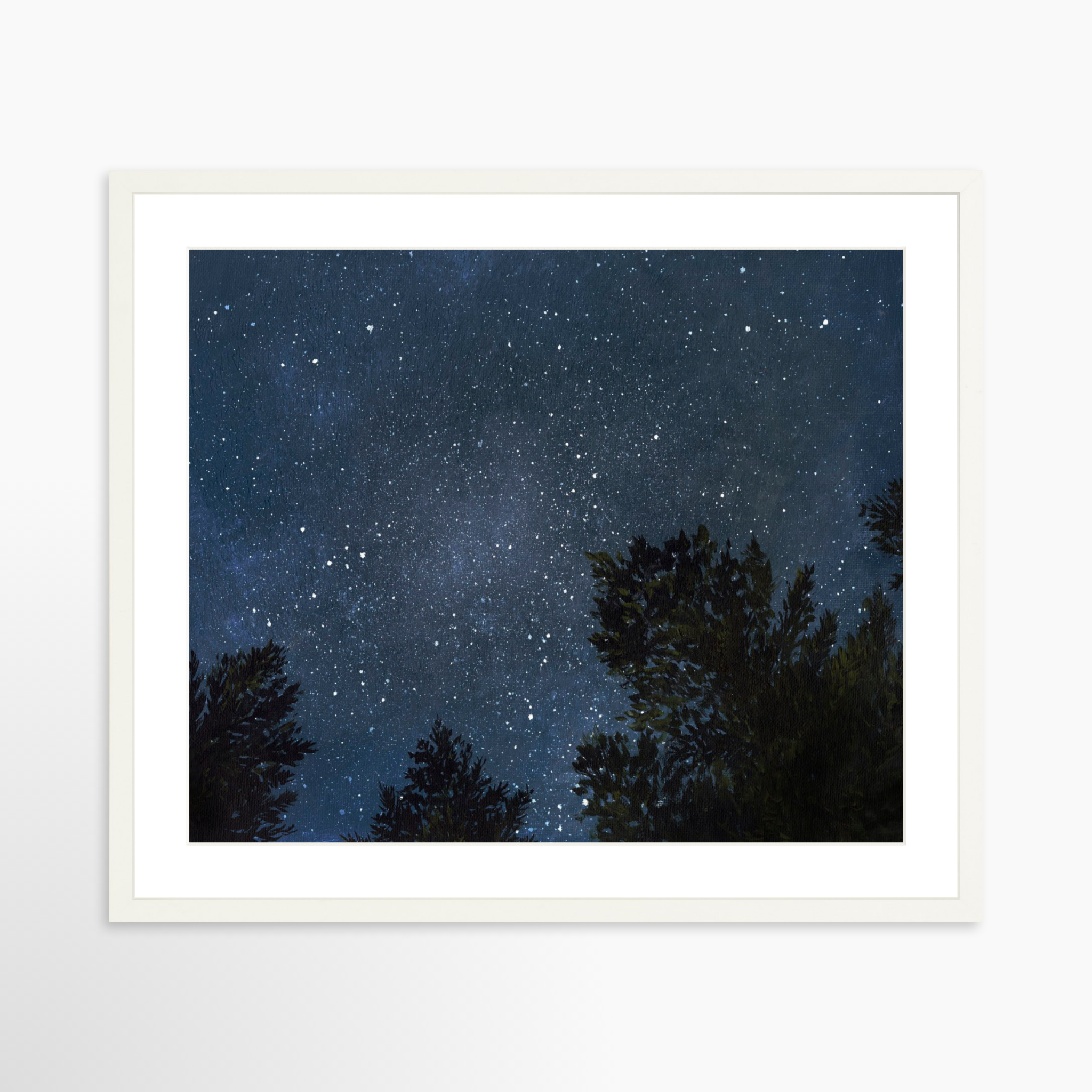 25x20 / White Frame + White Mat