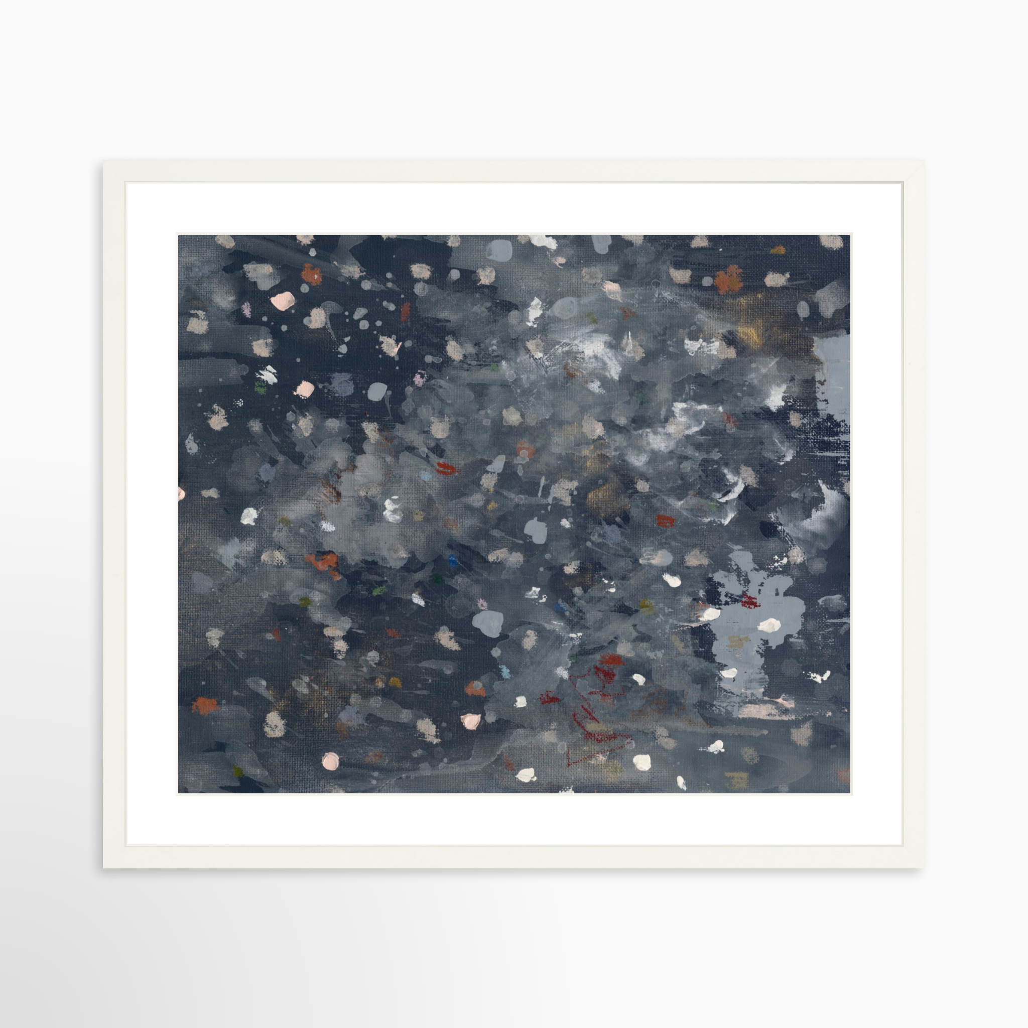 25x20 / White Frame + White Mat