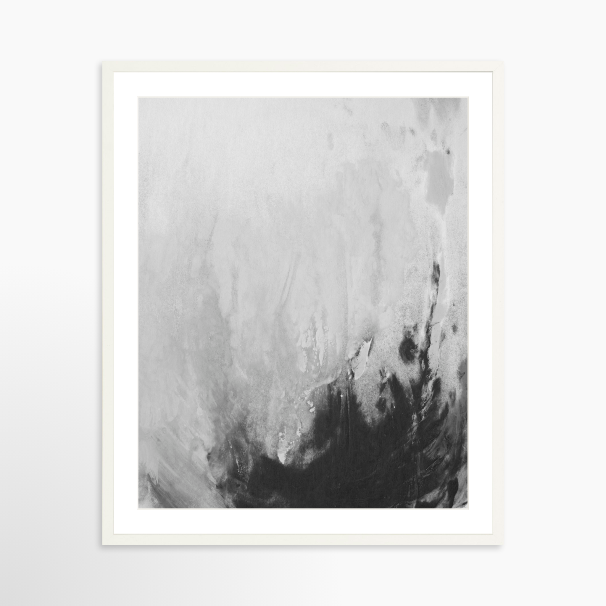 24x30 / White Frame + White Mat