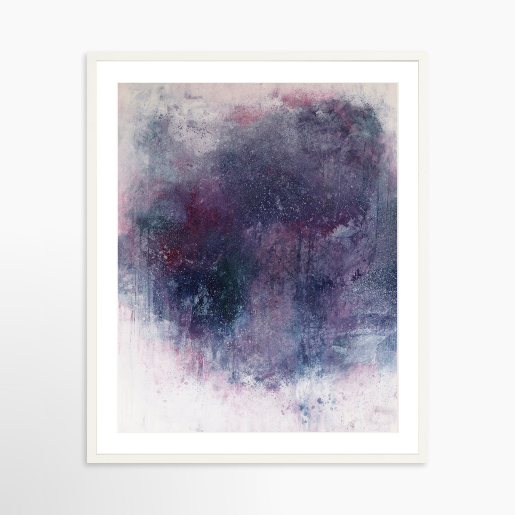 24x30 / White Frame + White Mat
