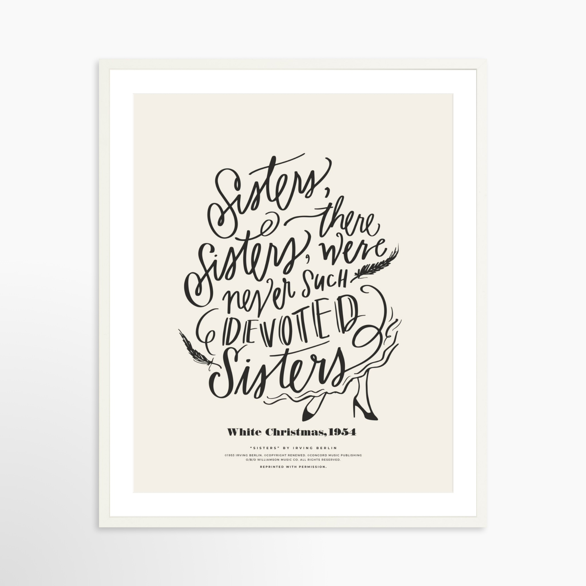 24x30 / White Frame + White Mat