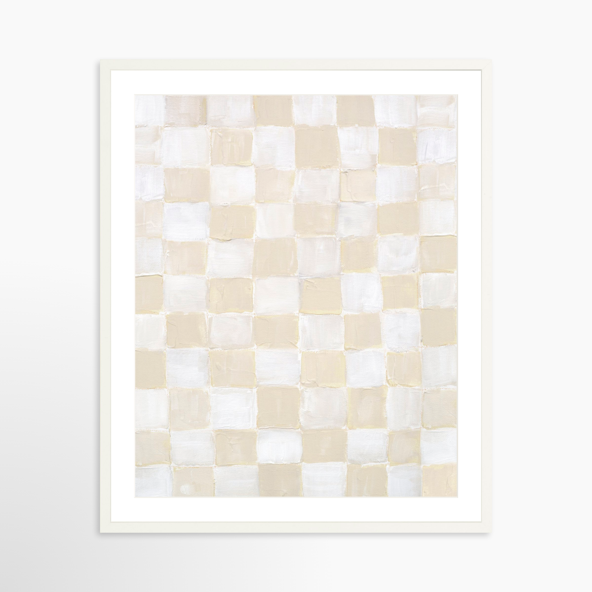 24x30 / White Frame + White Mat