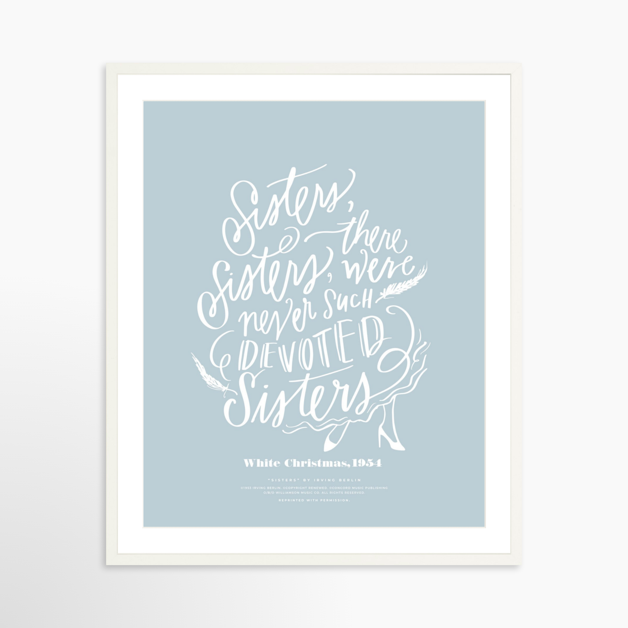 24x30 / White Frame + White Mat