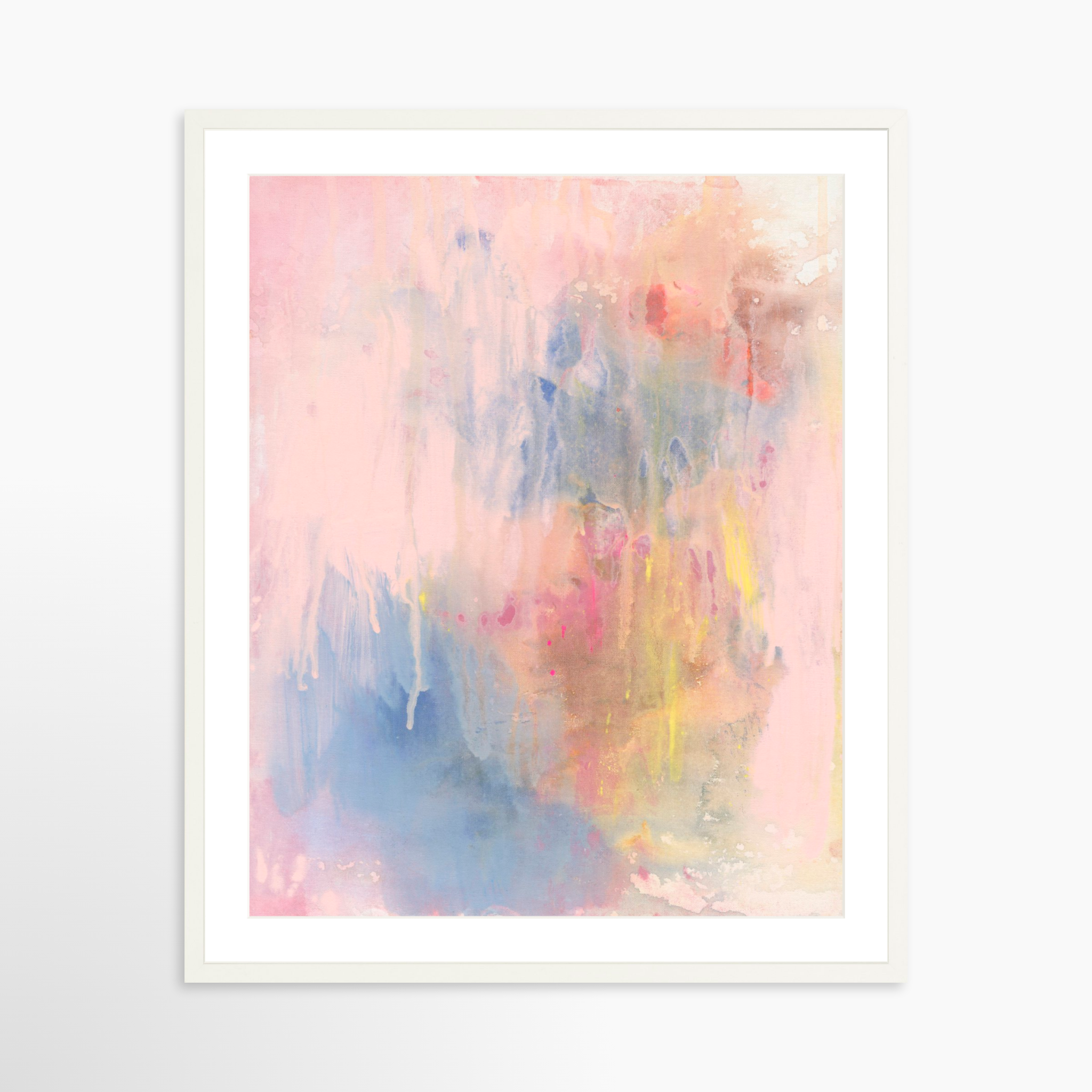 24x30 / White Frame + White Mat