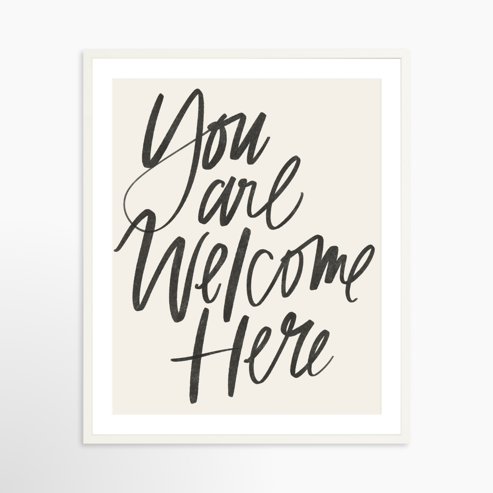 24x30 / White Frame + White Mat