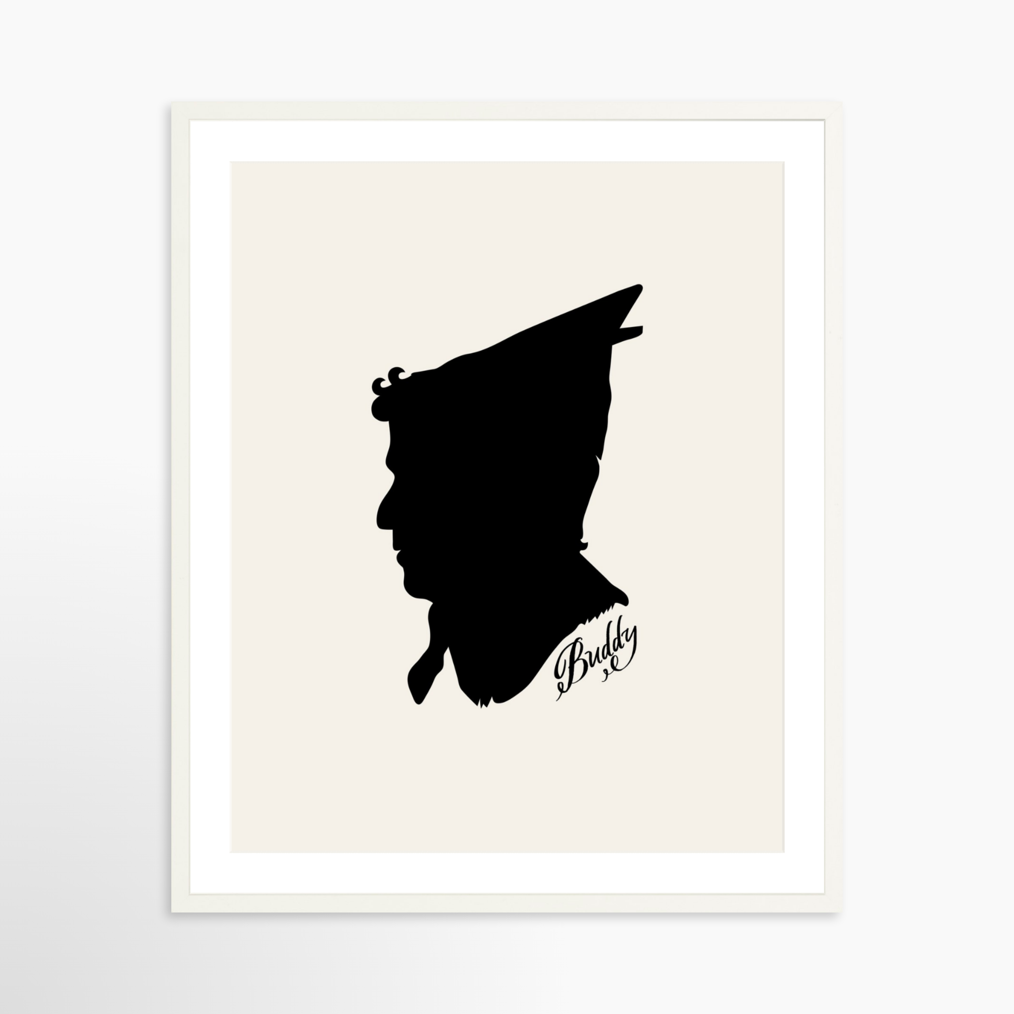 24x30 / White Frame + White Mat