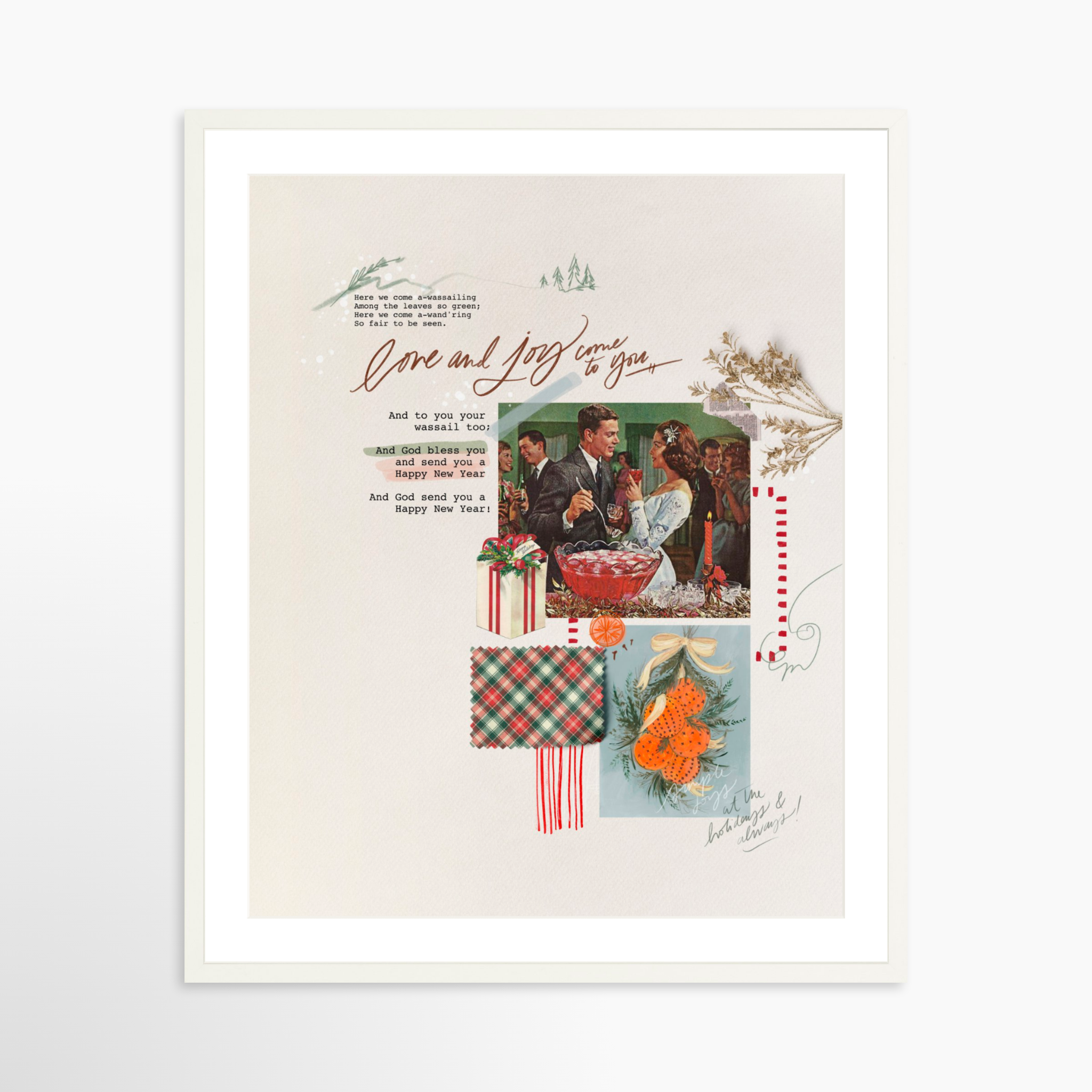 24x30 / White Frame + White Mat