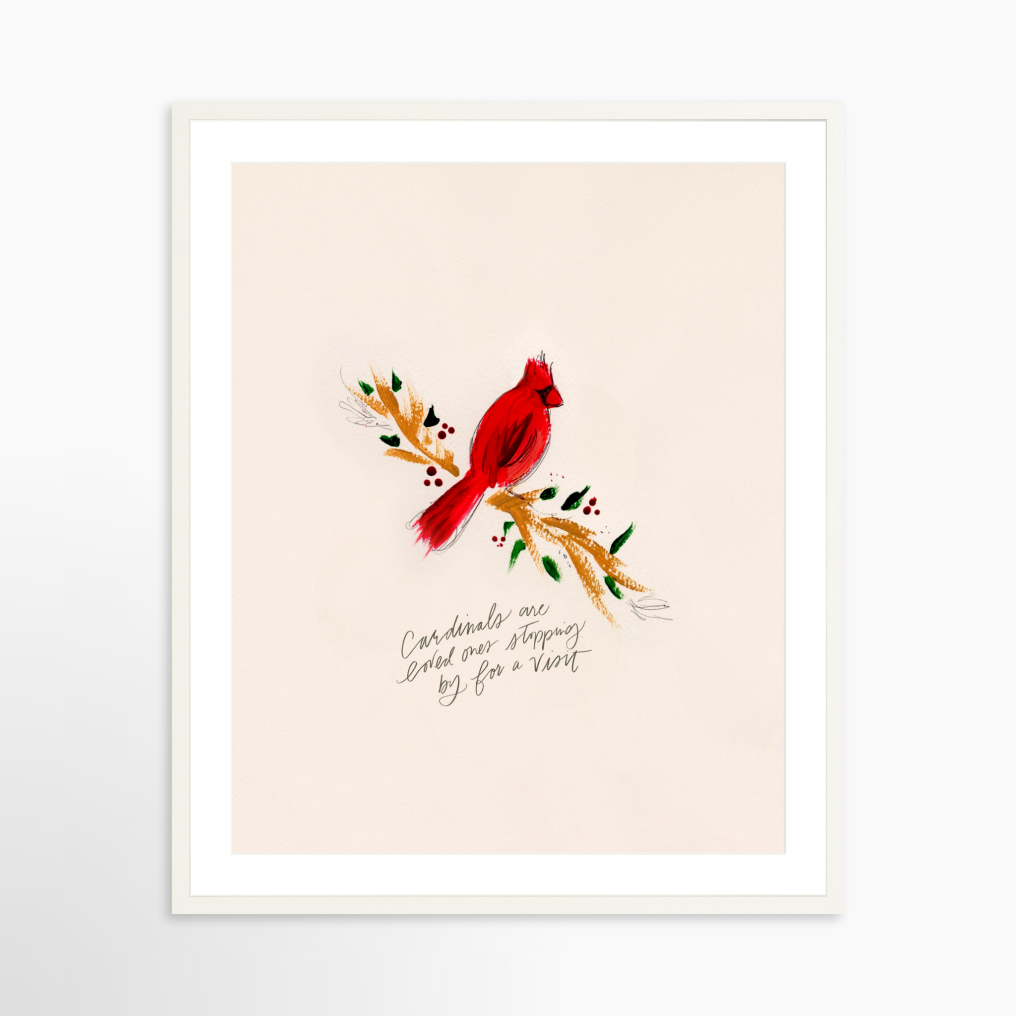 24x30 / White Frame + White Mat