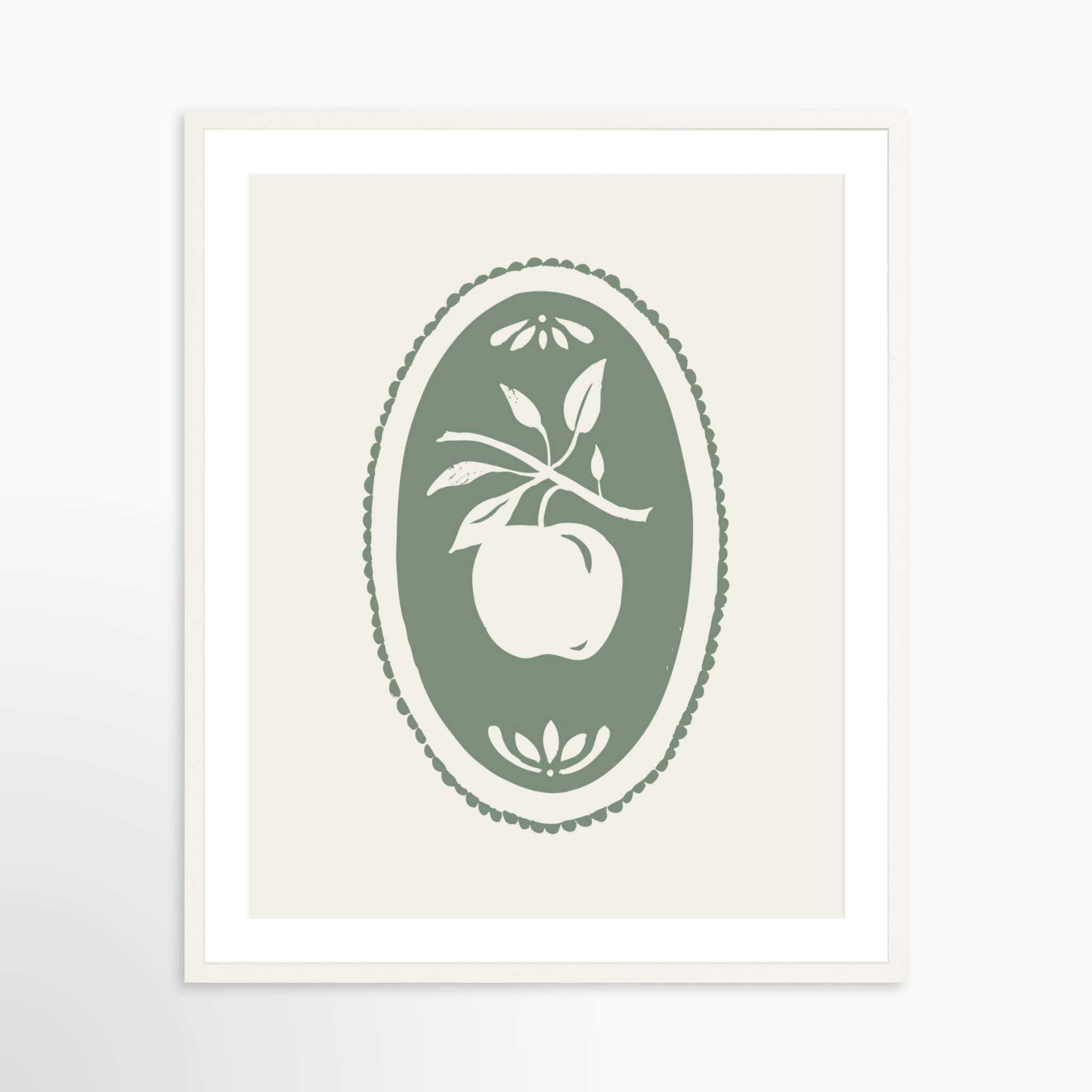 24x30 / White Frame + White Mat
