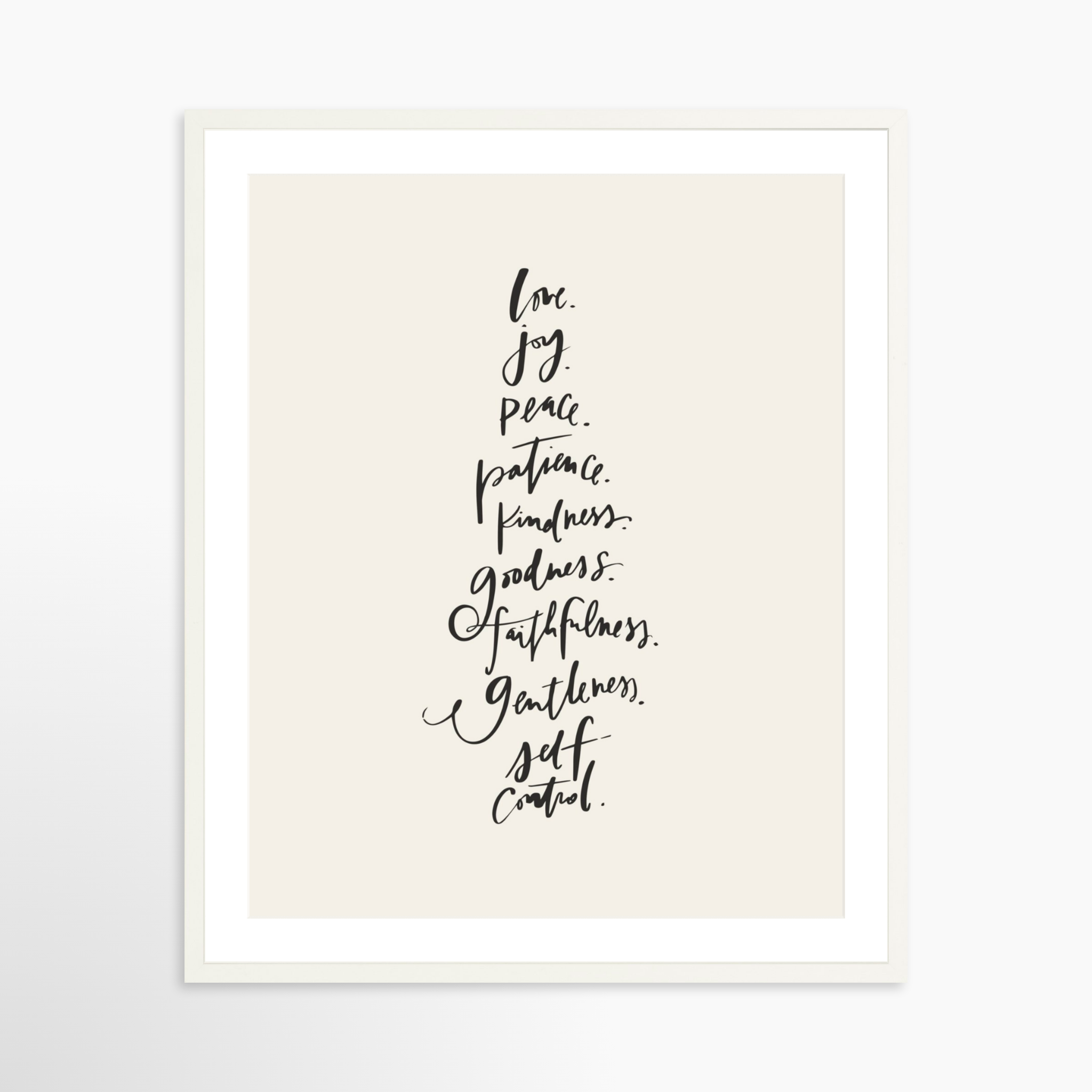 24x30 / White Frame + White Mat