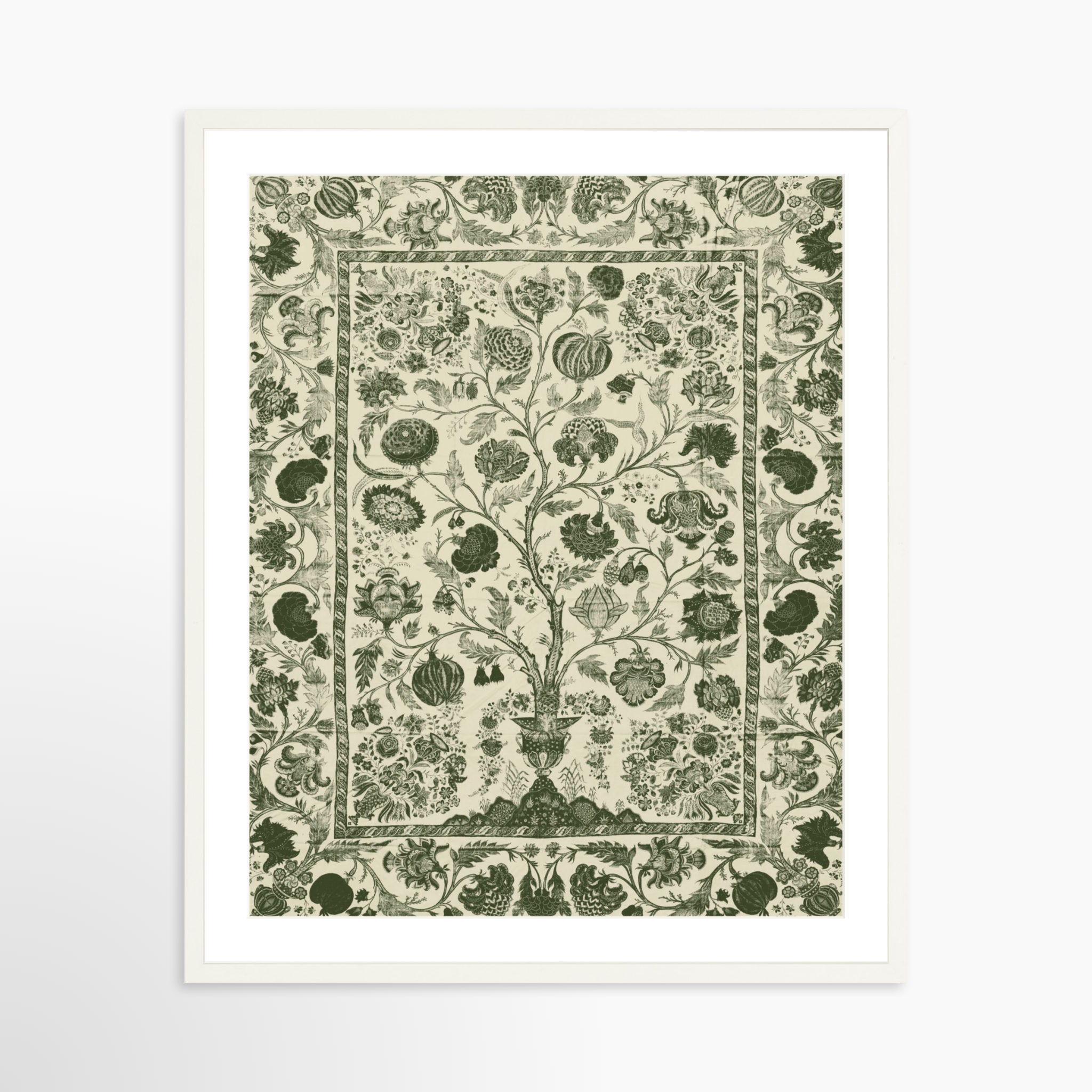 24x30 / White Frame + White Mat