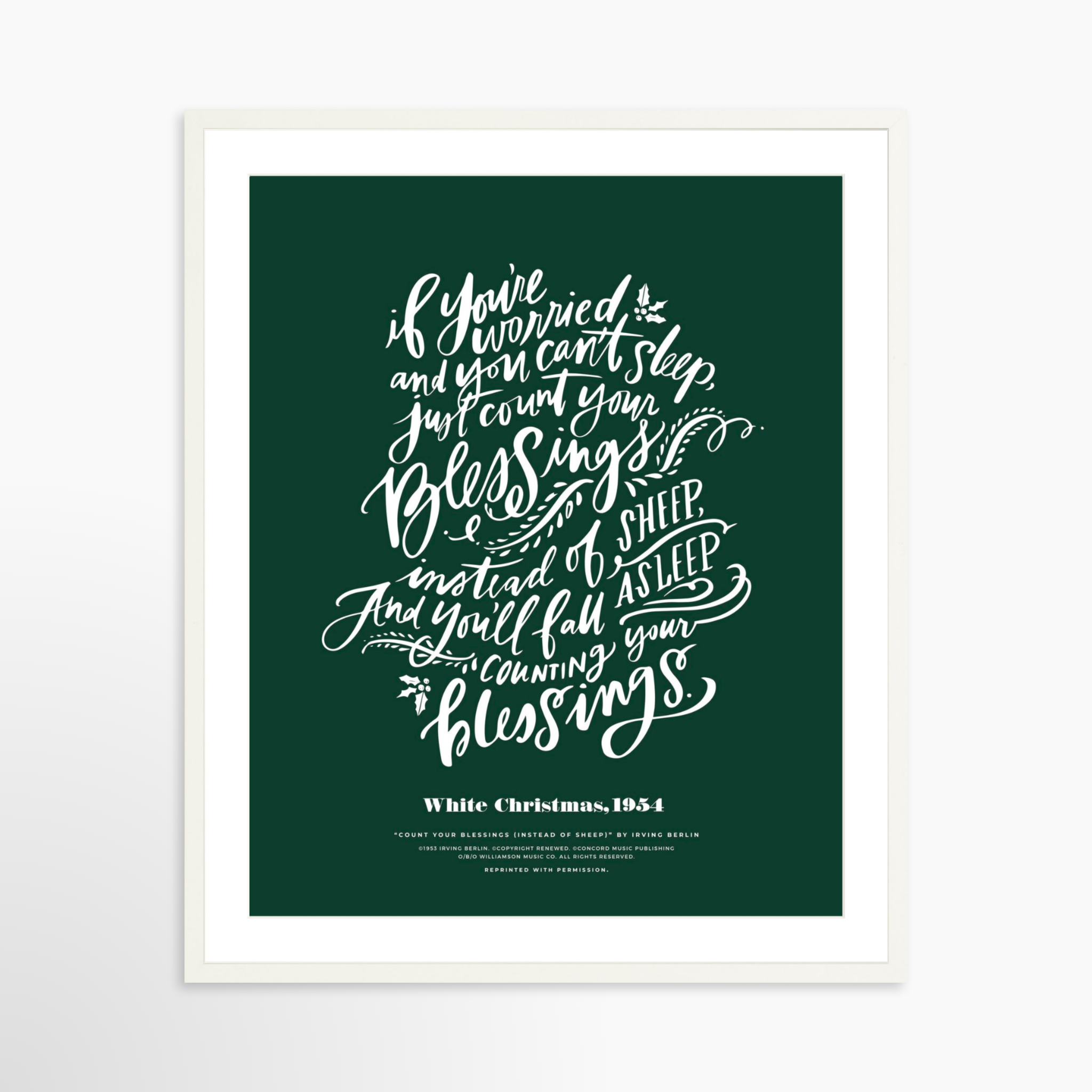 24x30 / White Frame + White Mat