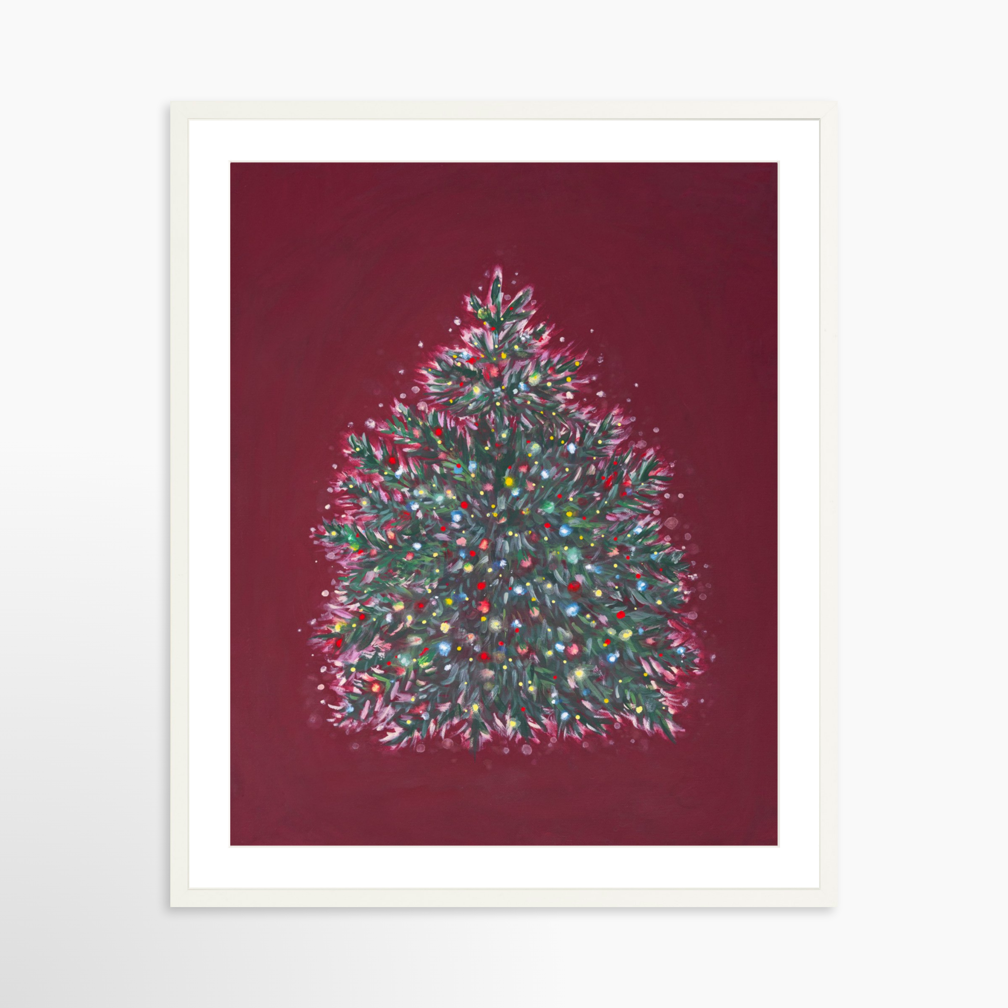 24x30 / White Frame + White Mat