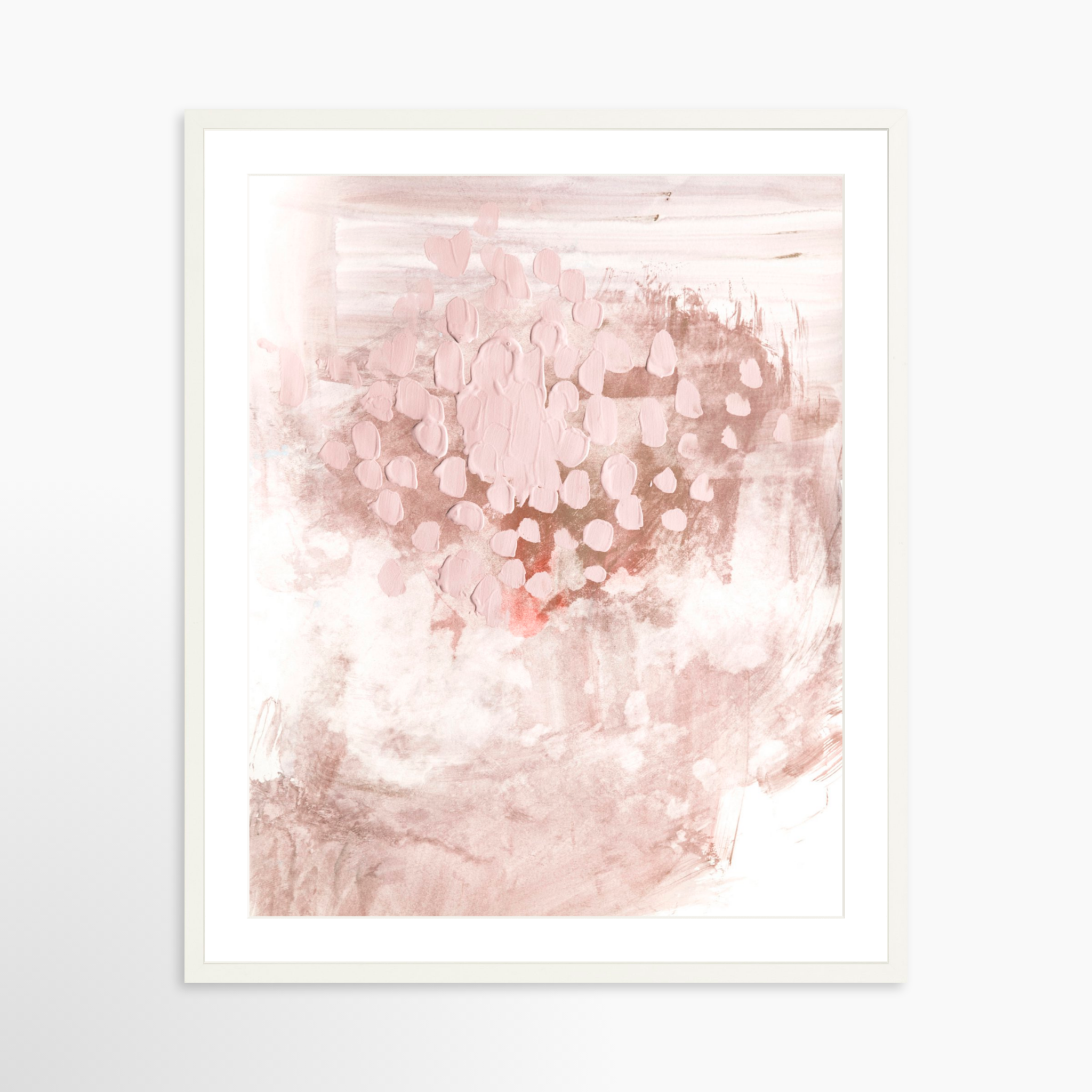 24x30 / White Frame + White Mat