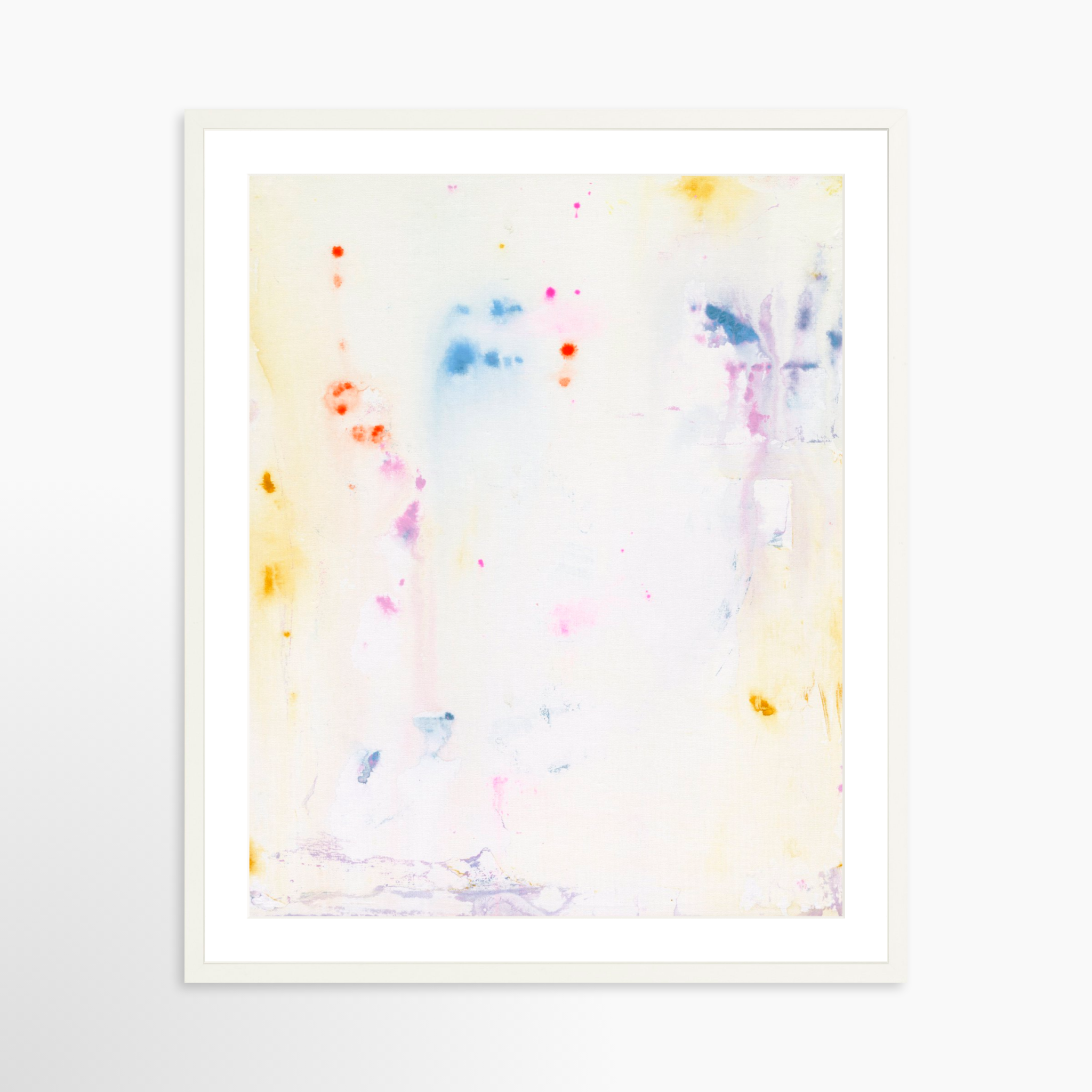 24x30 / White Frame + White Mat