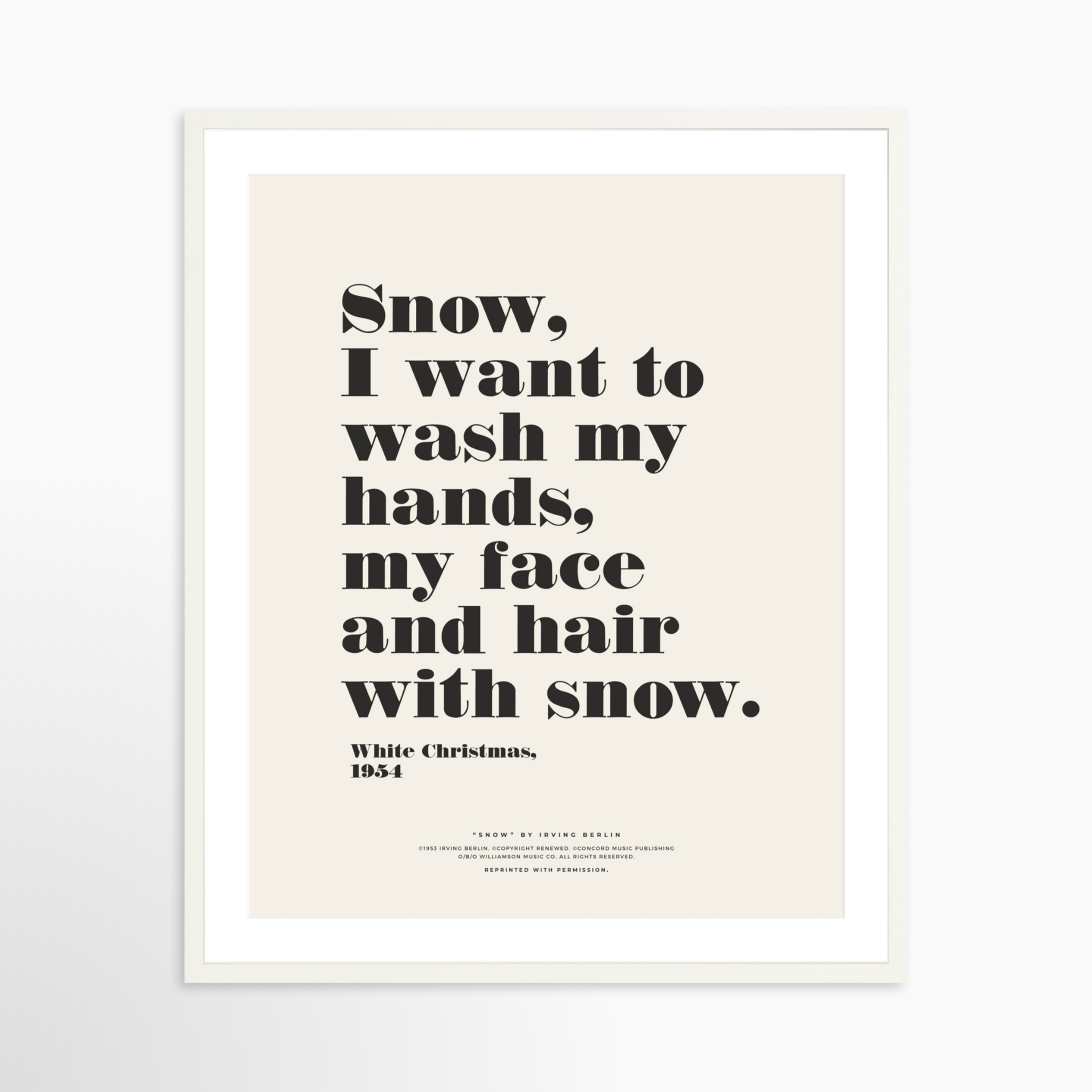 24x30 / White Frame + White Mat
