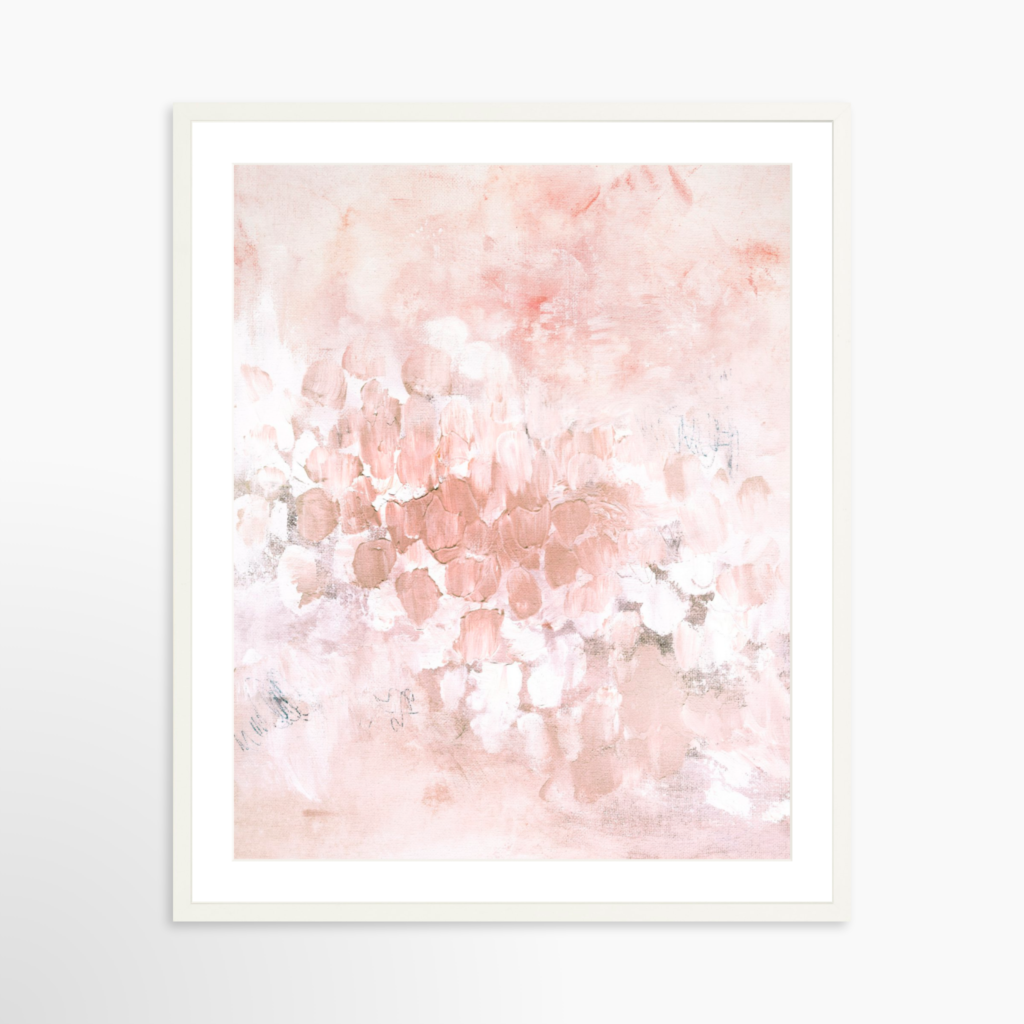 24x30 / White Frame + White Mat