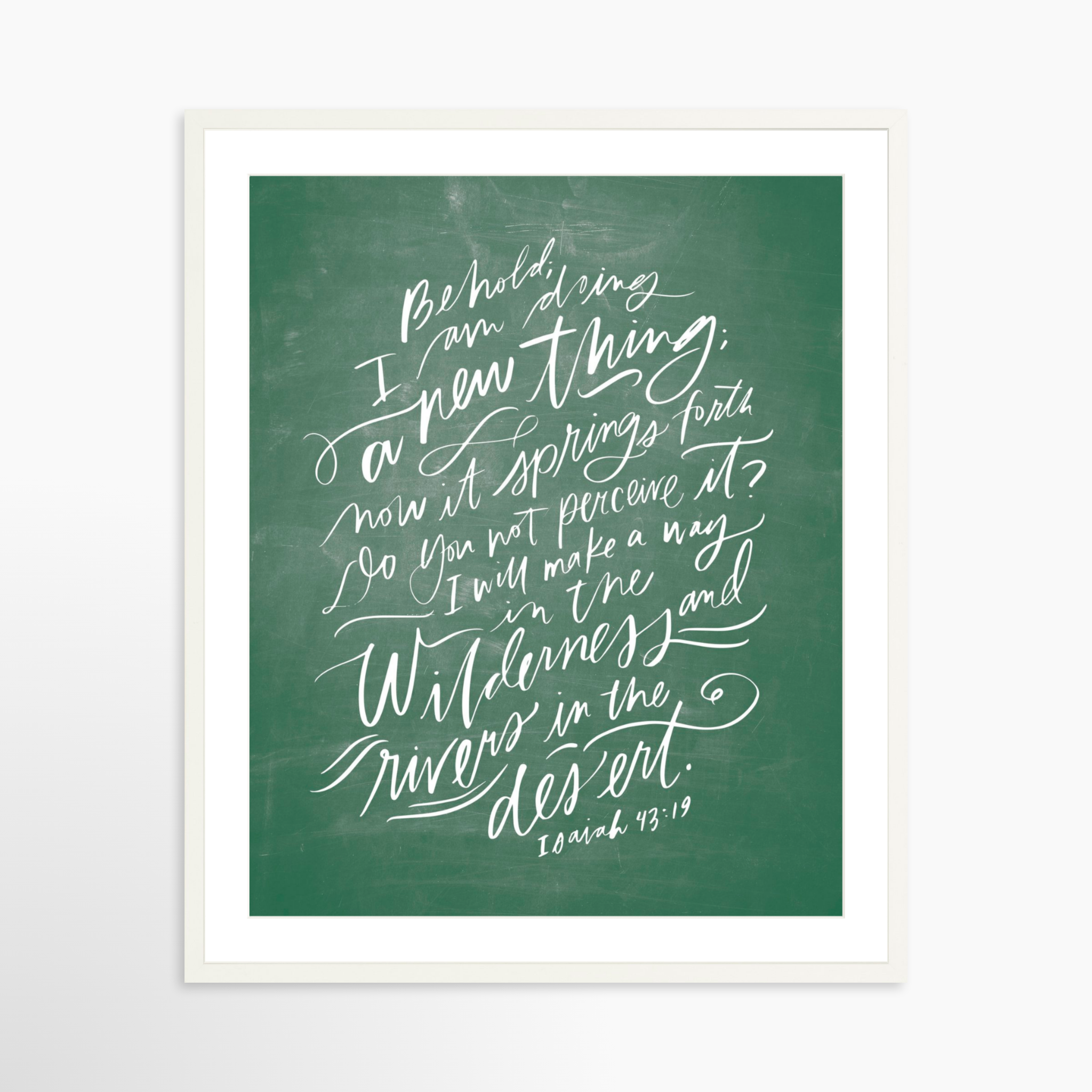 24x30 / White Frame + White Mat