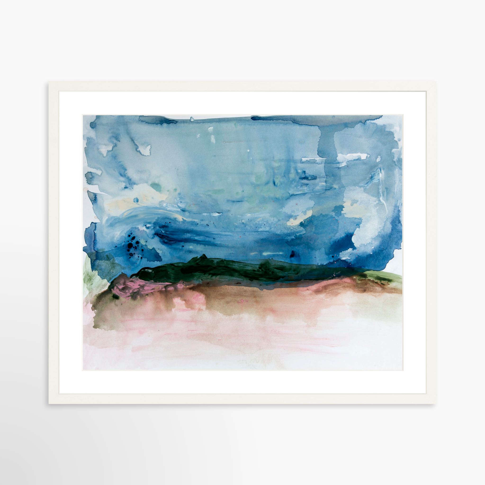 25x20 / White Frame + White Mat