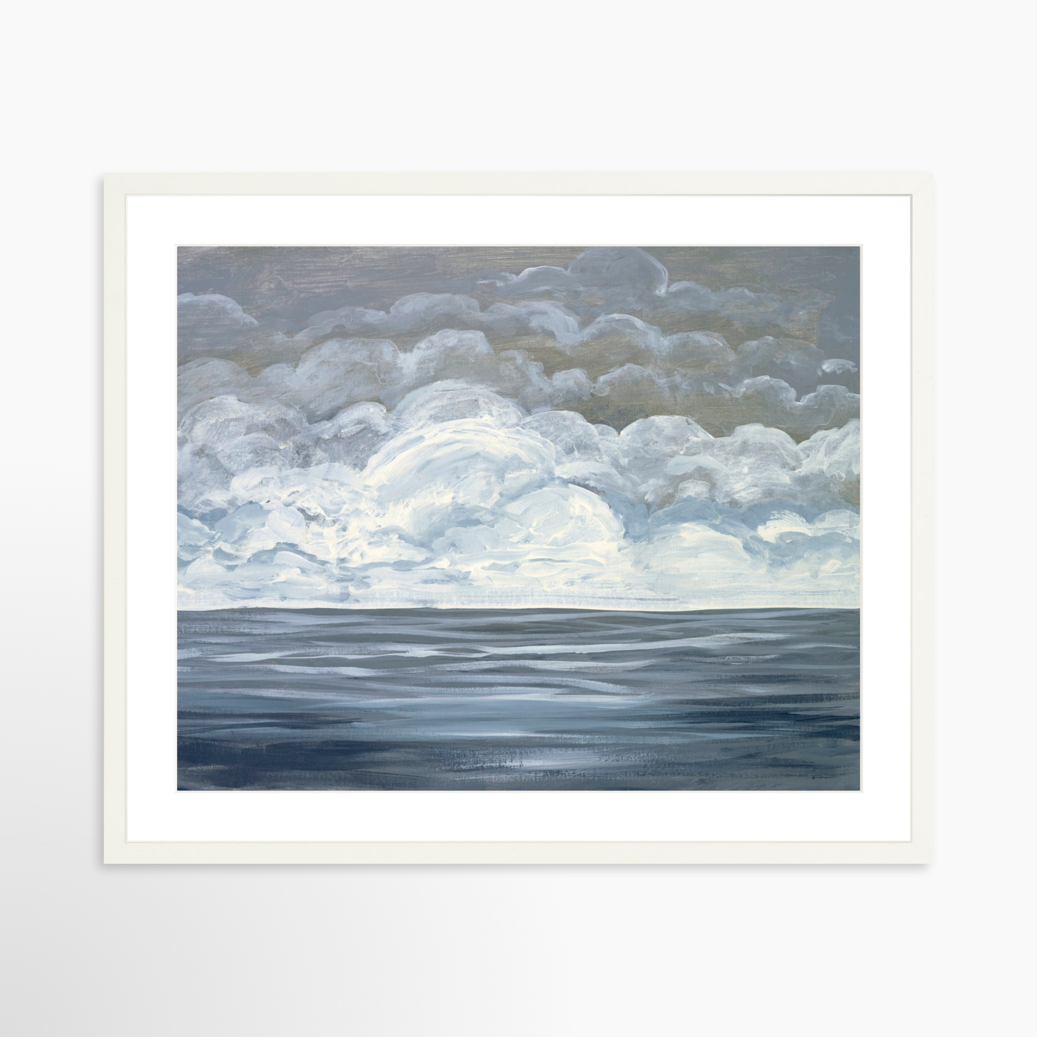 25x20 / White Frame + White Mat