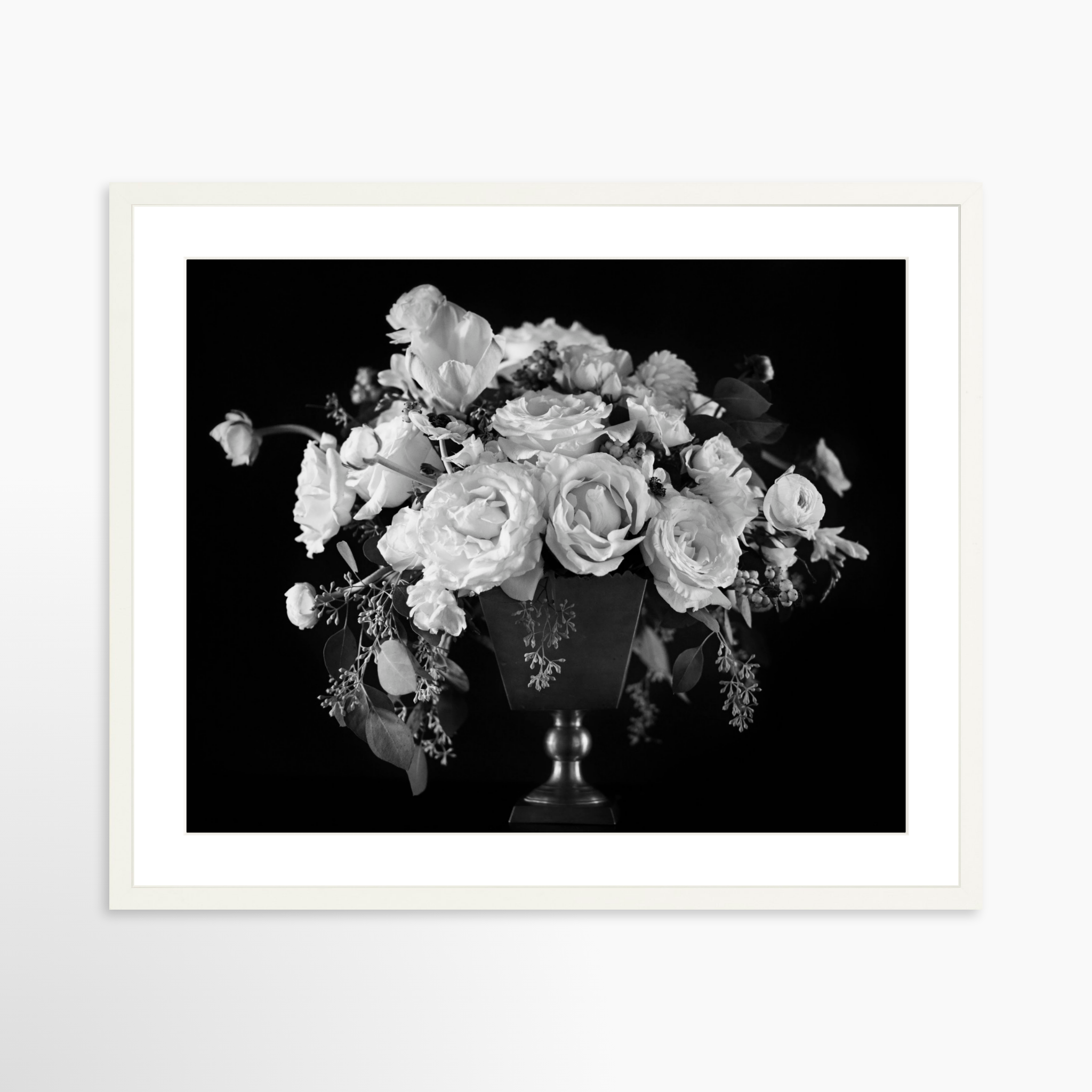 25x20 / White Frame + White Mat
