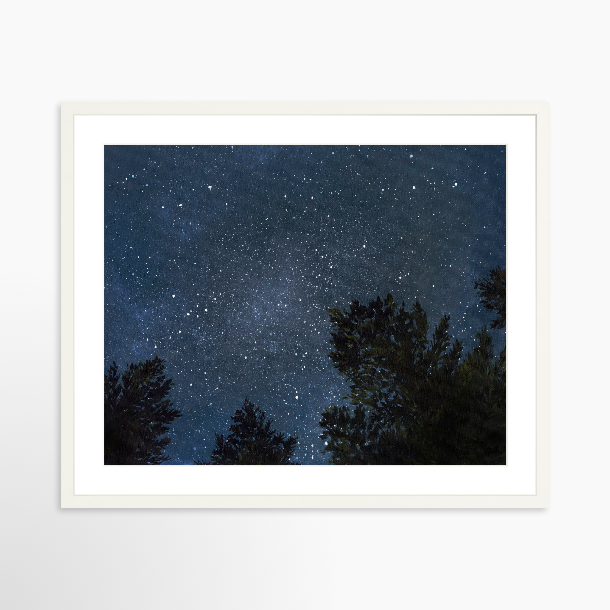 25x20 / White Frame + White Mat