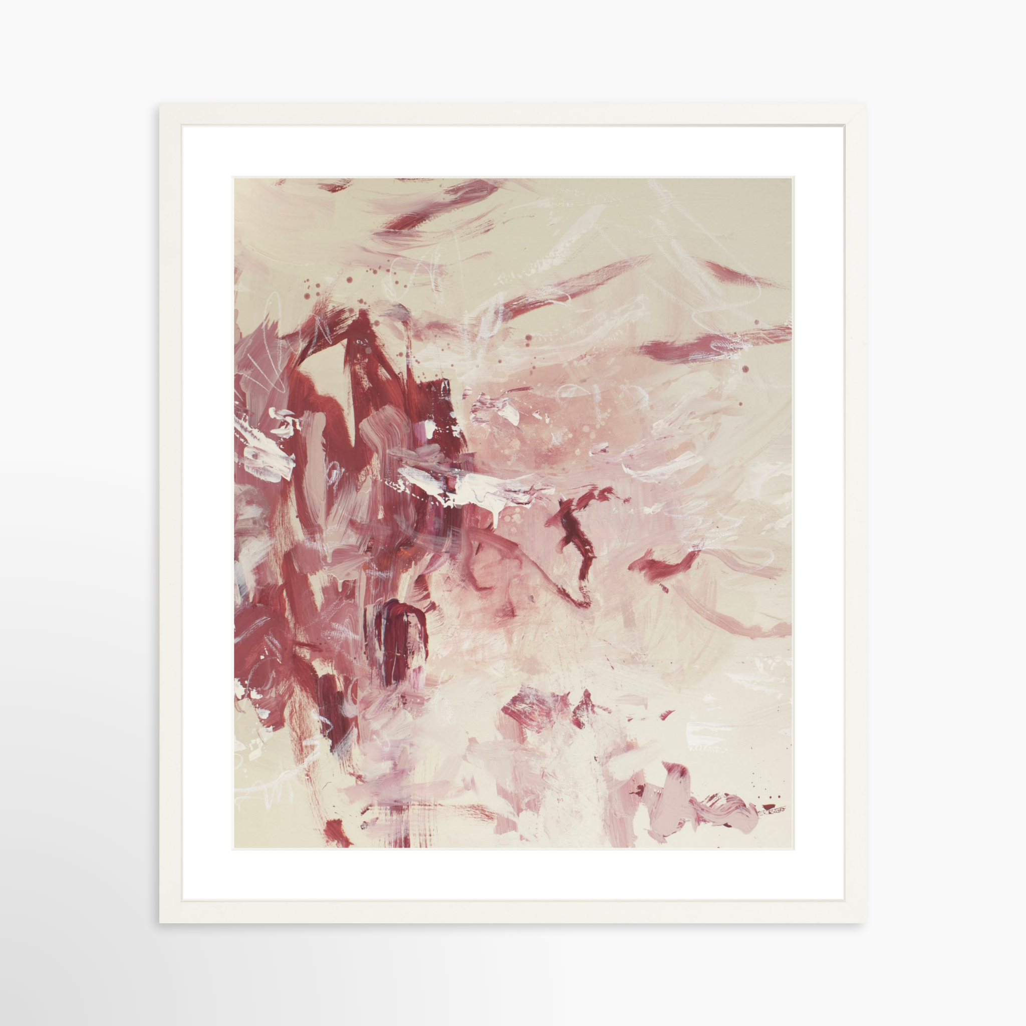 20x24 / White Frame + White Mat