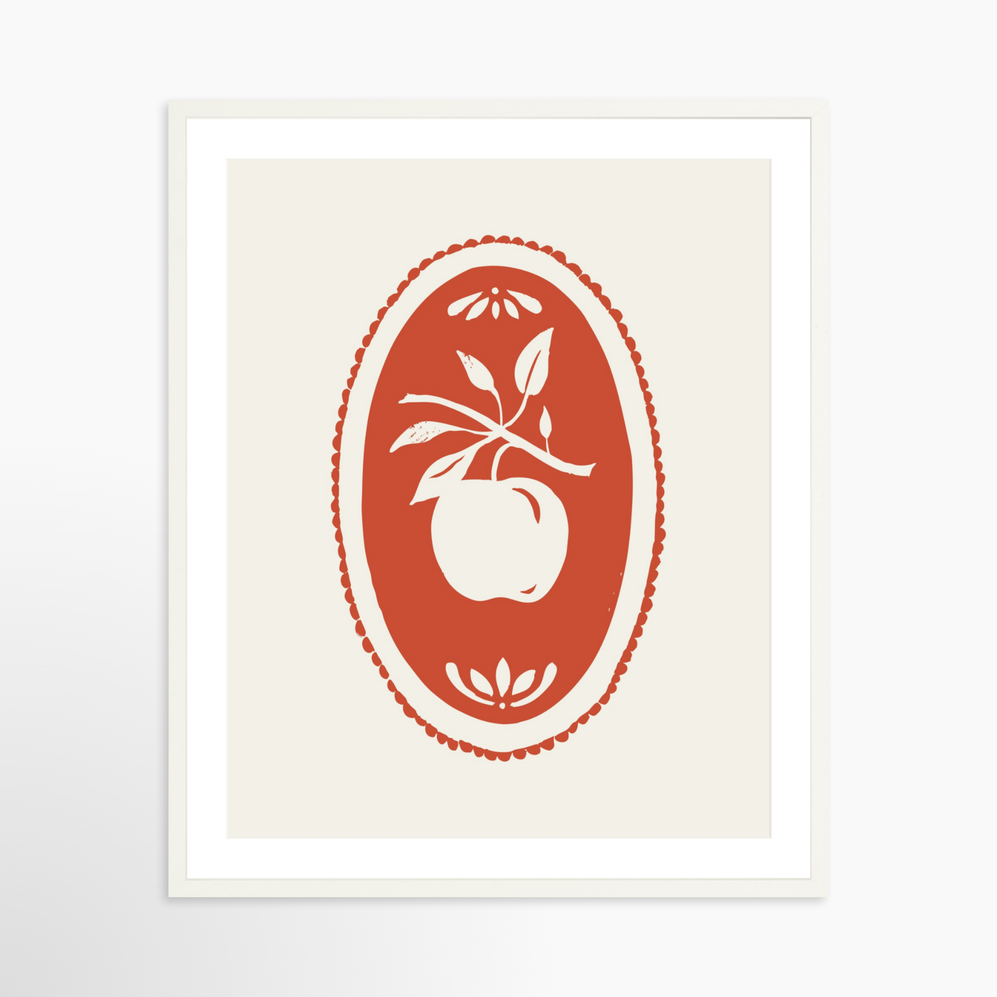 24x30 / White Frame + White Mat