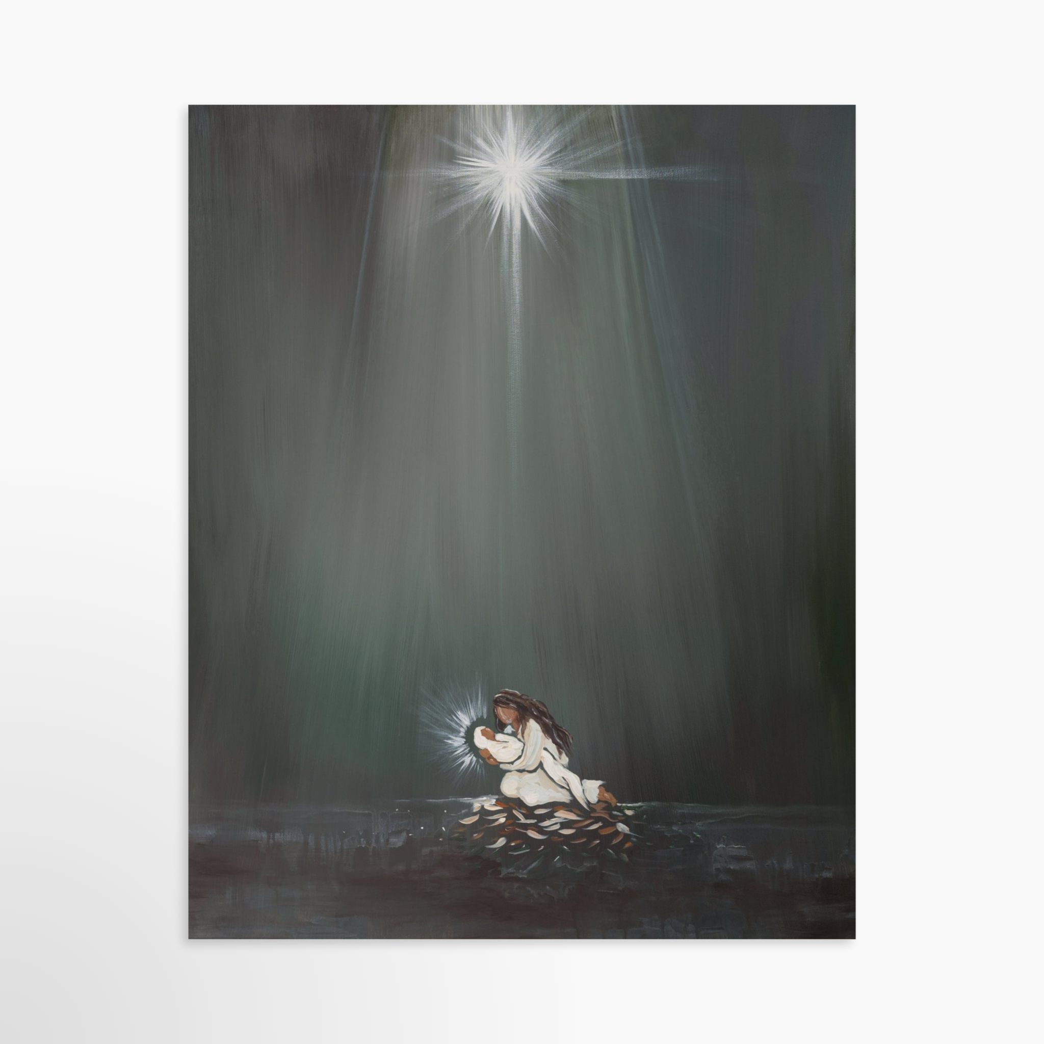 Love Came Down Nativity (8x10 Art Print)