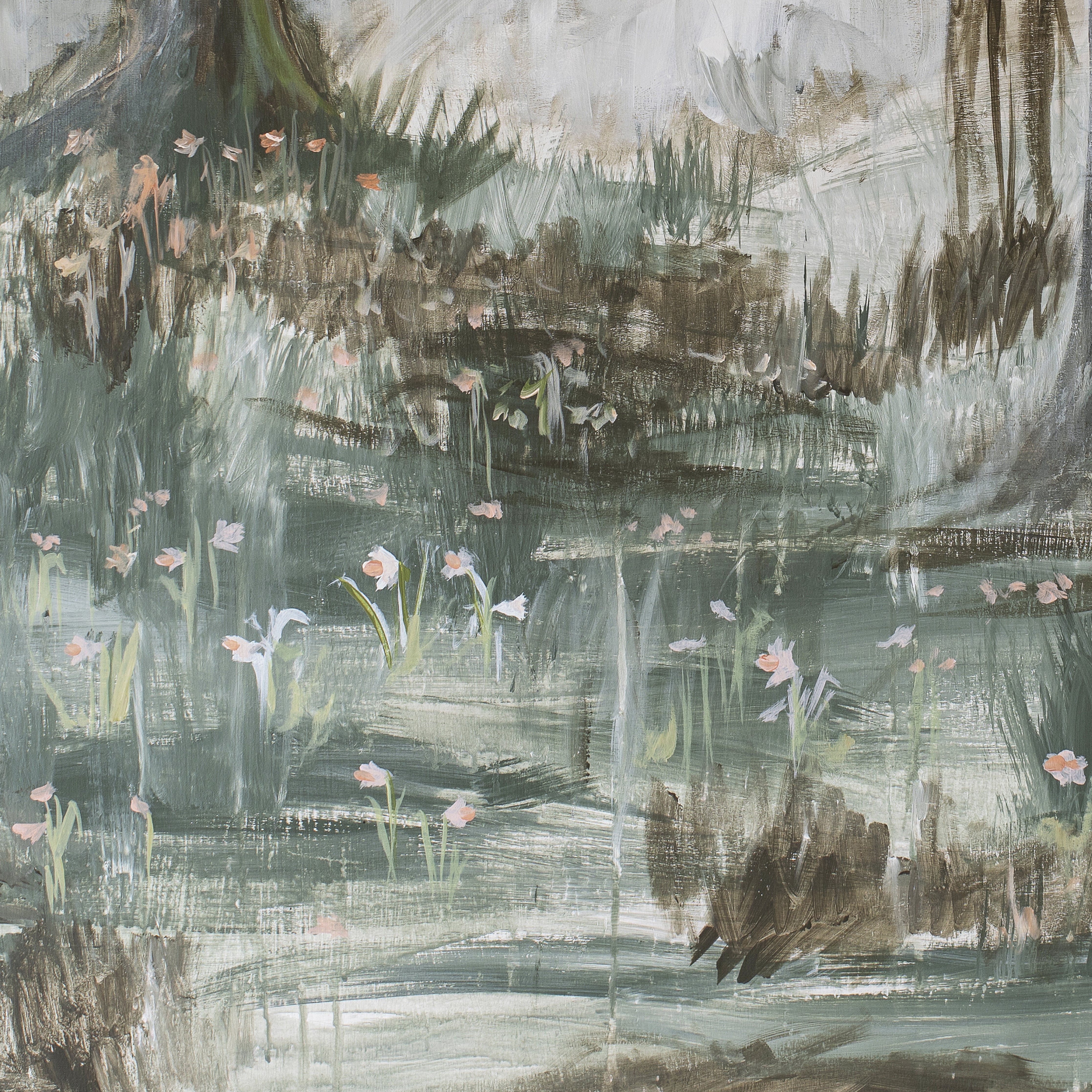 Serenity Textured Forest Canvas Wall Art