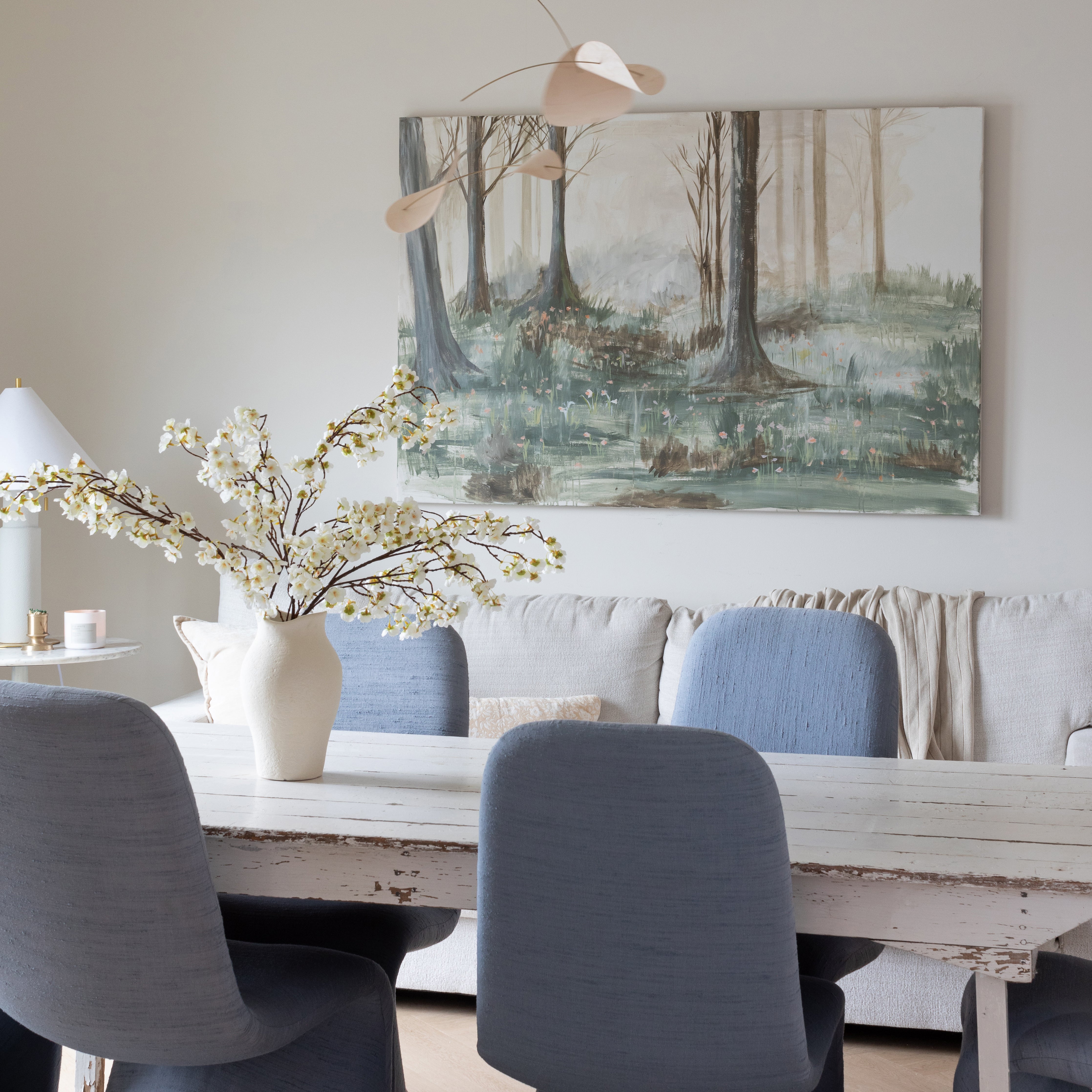 Serenity Textured Forest Canvas Wall Art