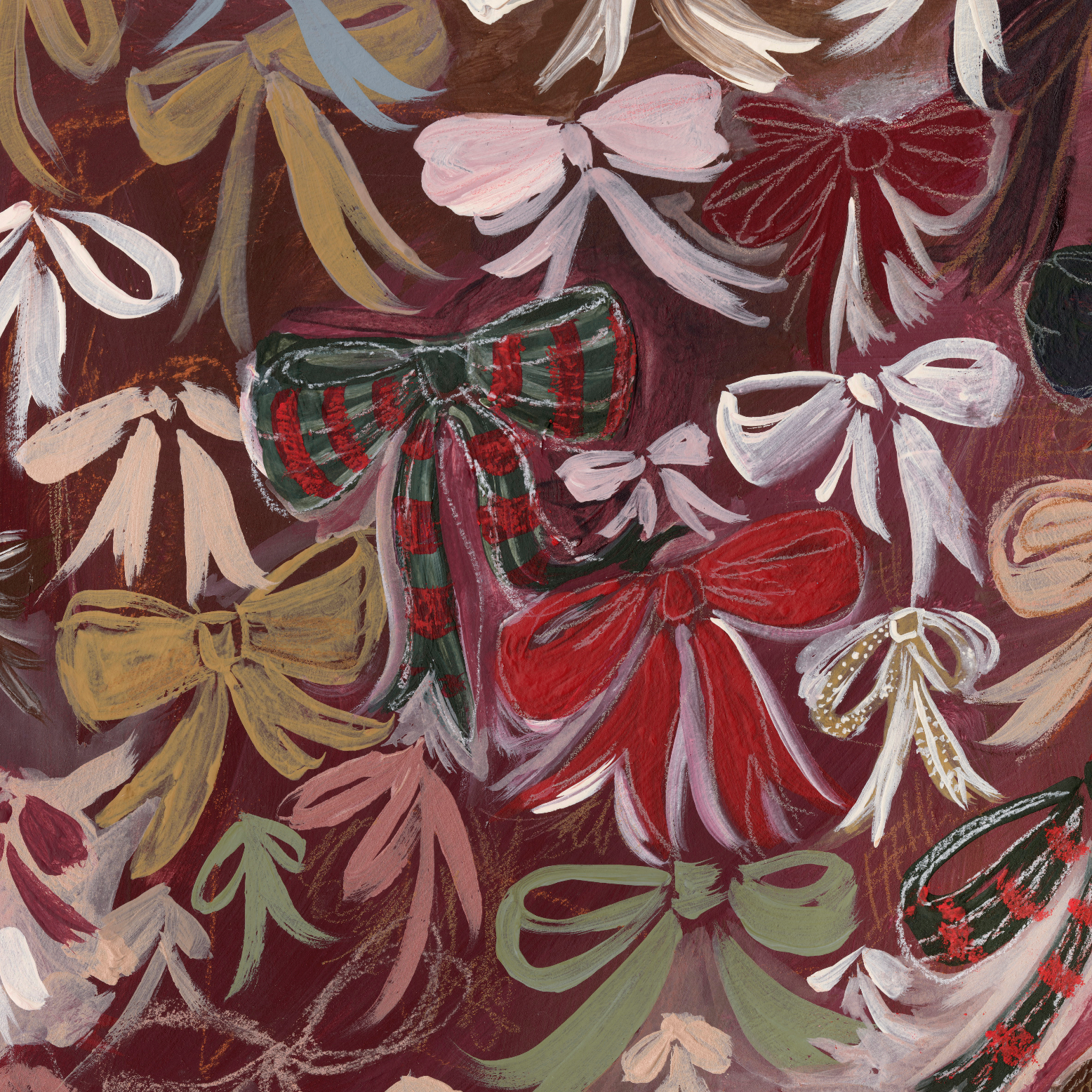 More Ribbons & Bows Luxe Art Print