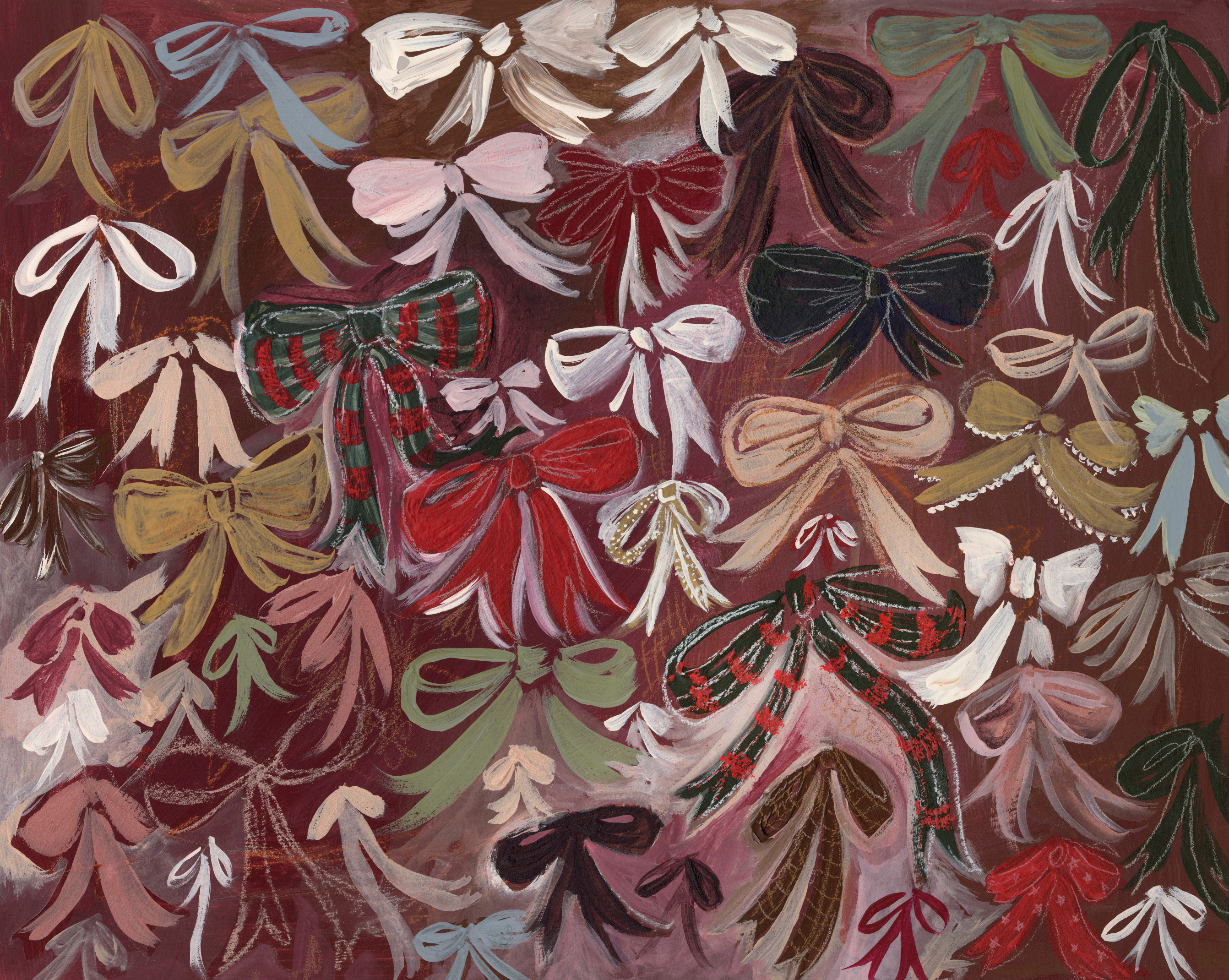 More Ribbons & Bows Luxe Art Print