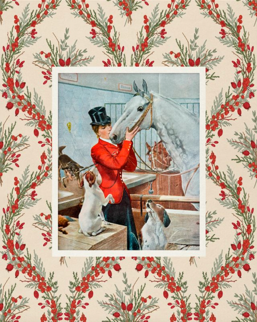 Equestrian and Her Darlings  | Canvas