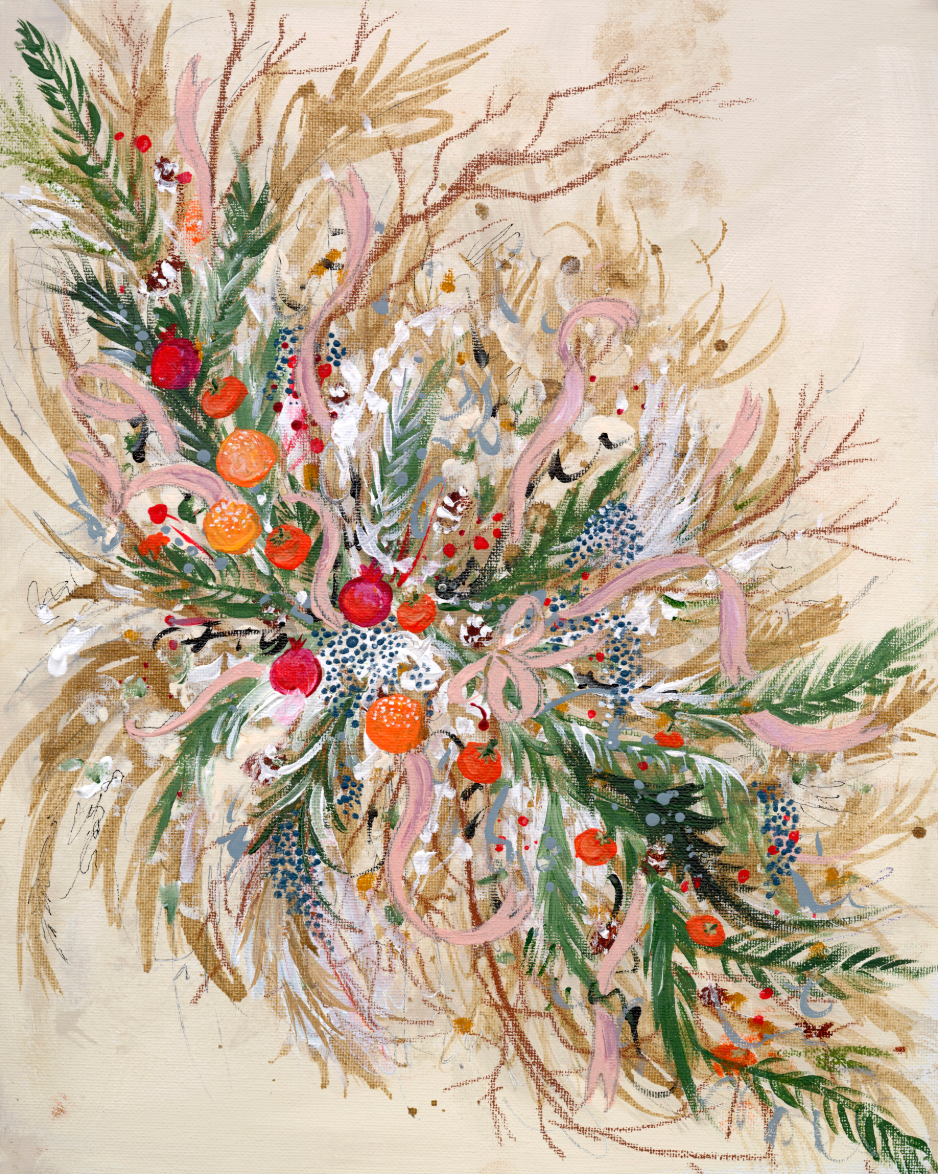 Wild Garland Textured Canvas Wall Art