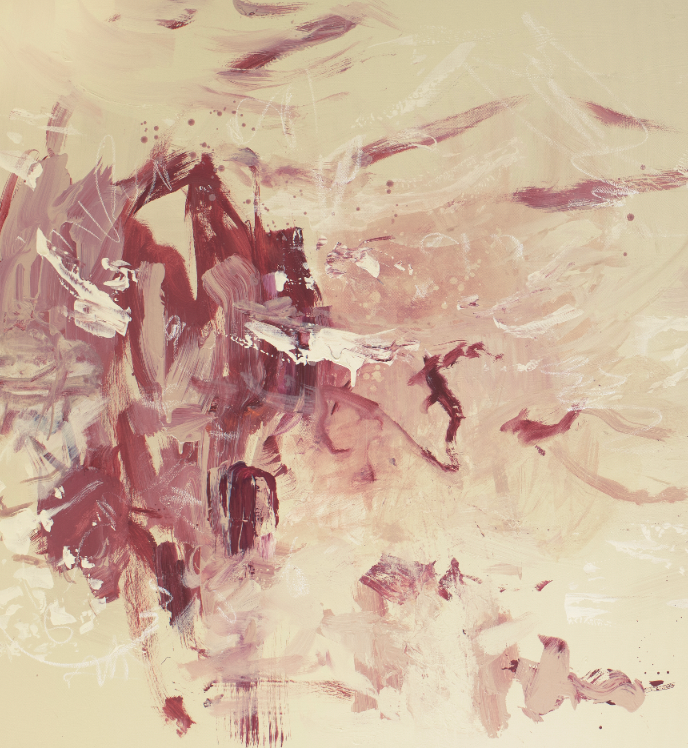 Crushed Berries Textured Canvas Wall Art (Rectangle)