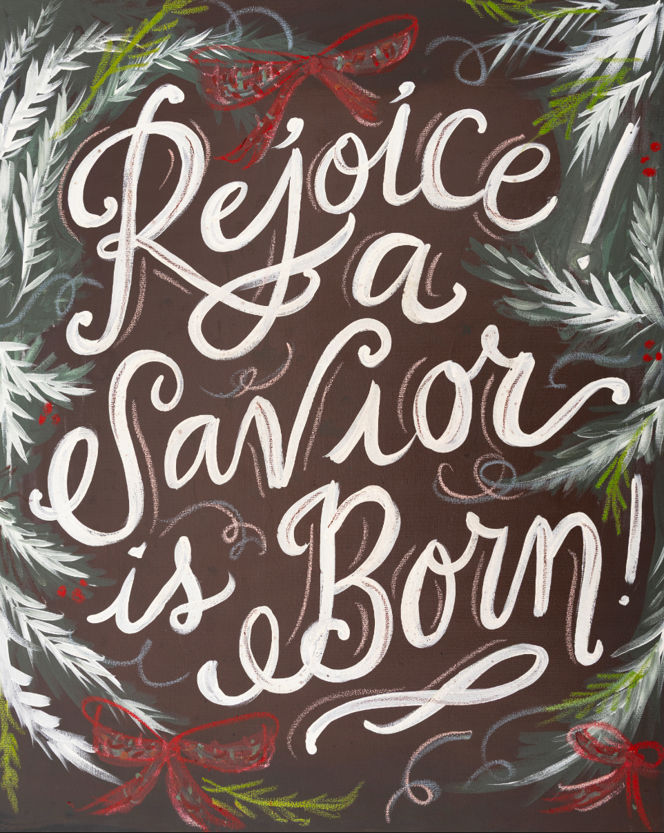 Rejoice! A Savoir is Born! Canvas