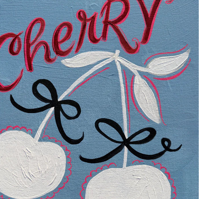Coquette Cherry Luxe Art Print