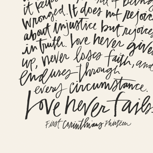 First Corinthians Canvas Wall Art